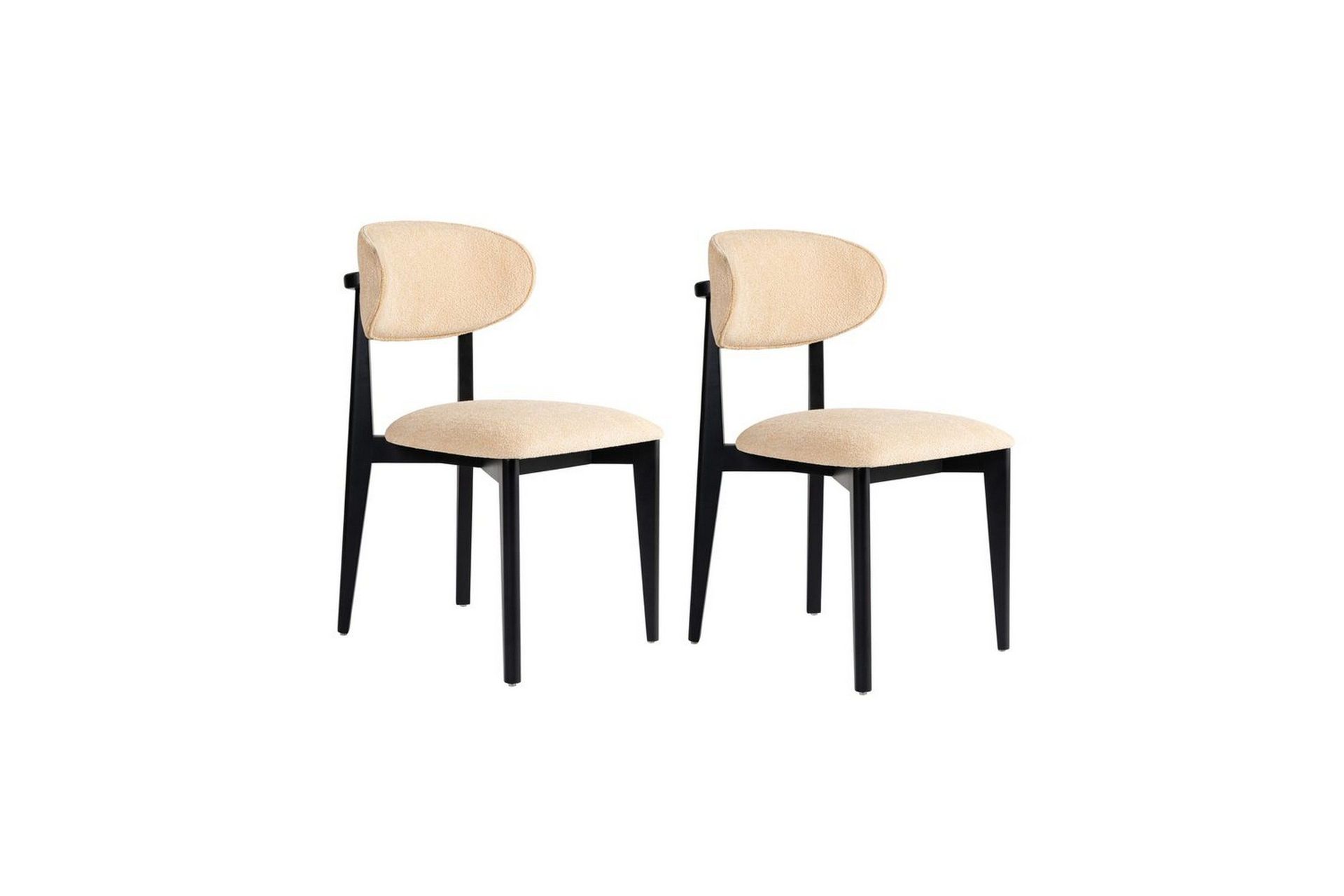 Matstol Sanroman Classic Beige / Svart - Beige / Svart