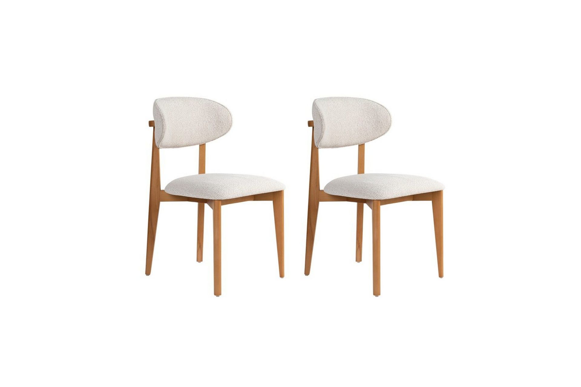 Matstol Sanroman Classic Vit / M&ouml;rk Ek - Vit / M&ouml;rk Ek