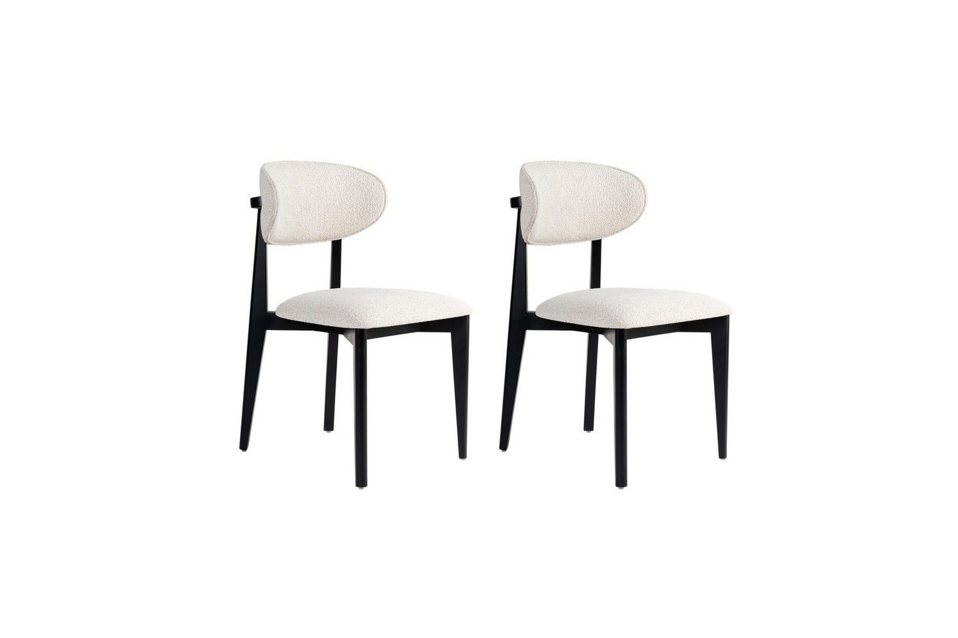 matstol sanroman classic vit / svart - vit / svart