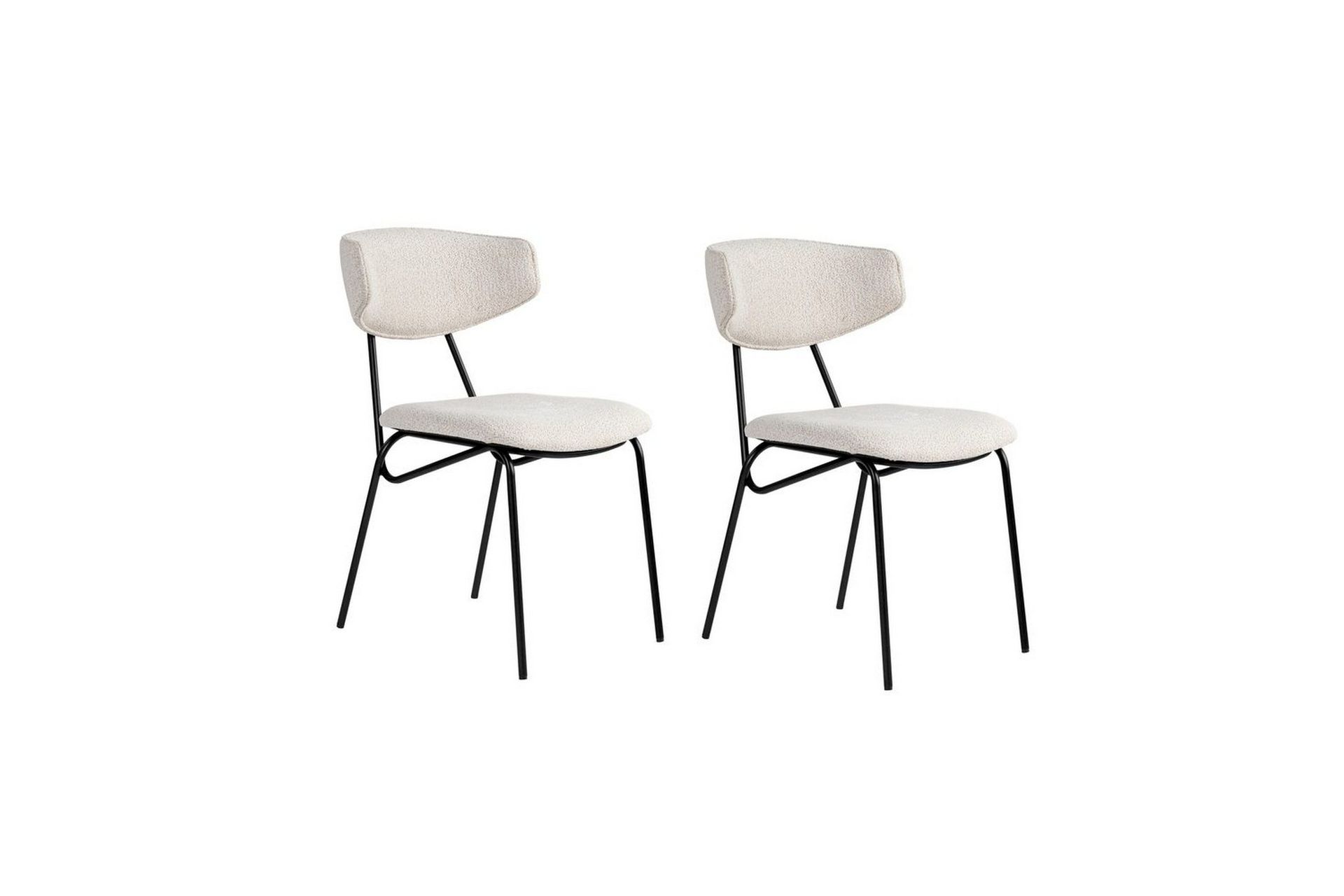 Matstol Sanroman Vit / Svart - Vit / Svart