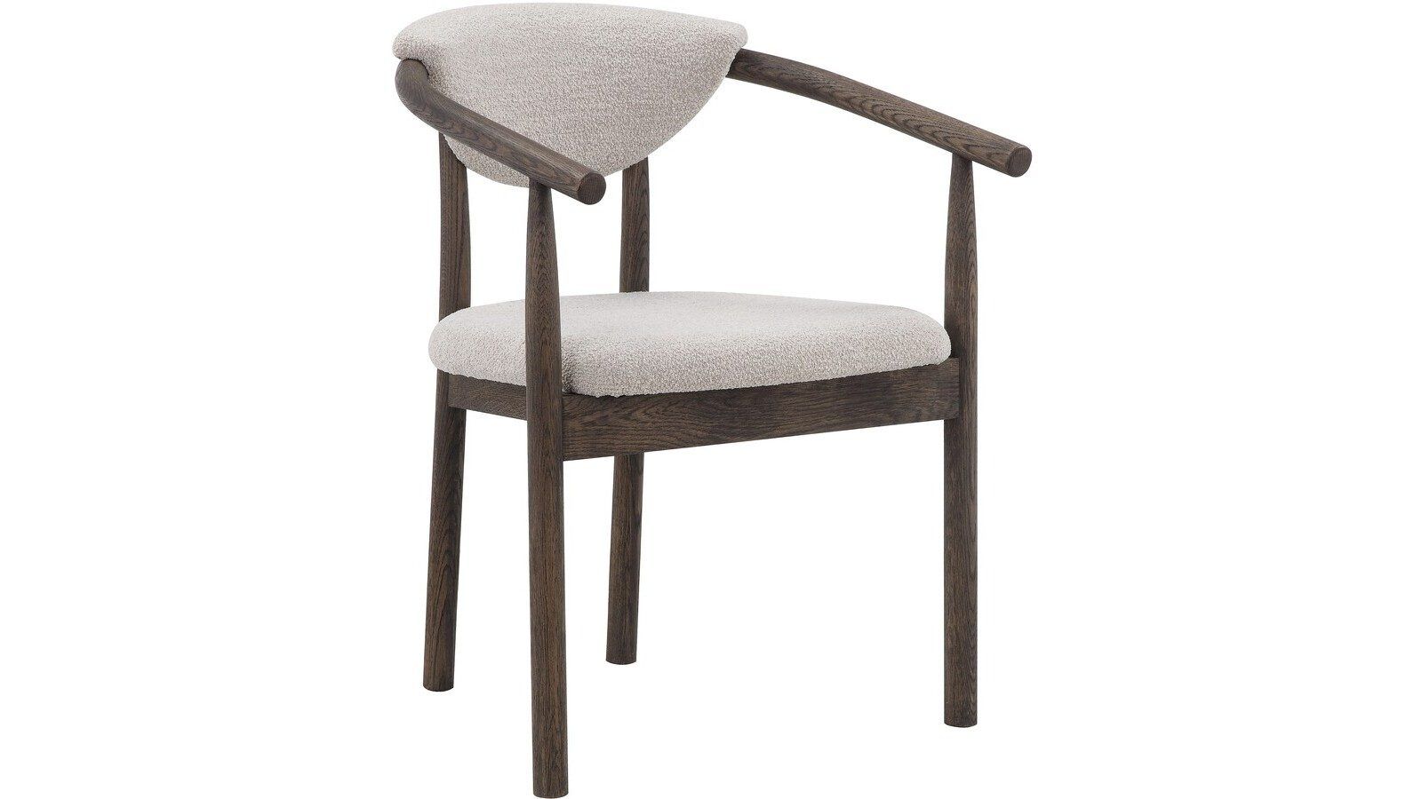Matstol Selvik i Beige Bouclé - beige