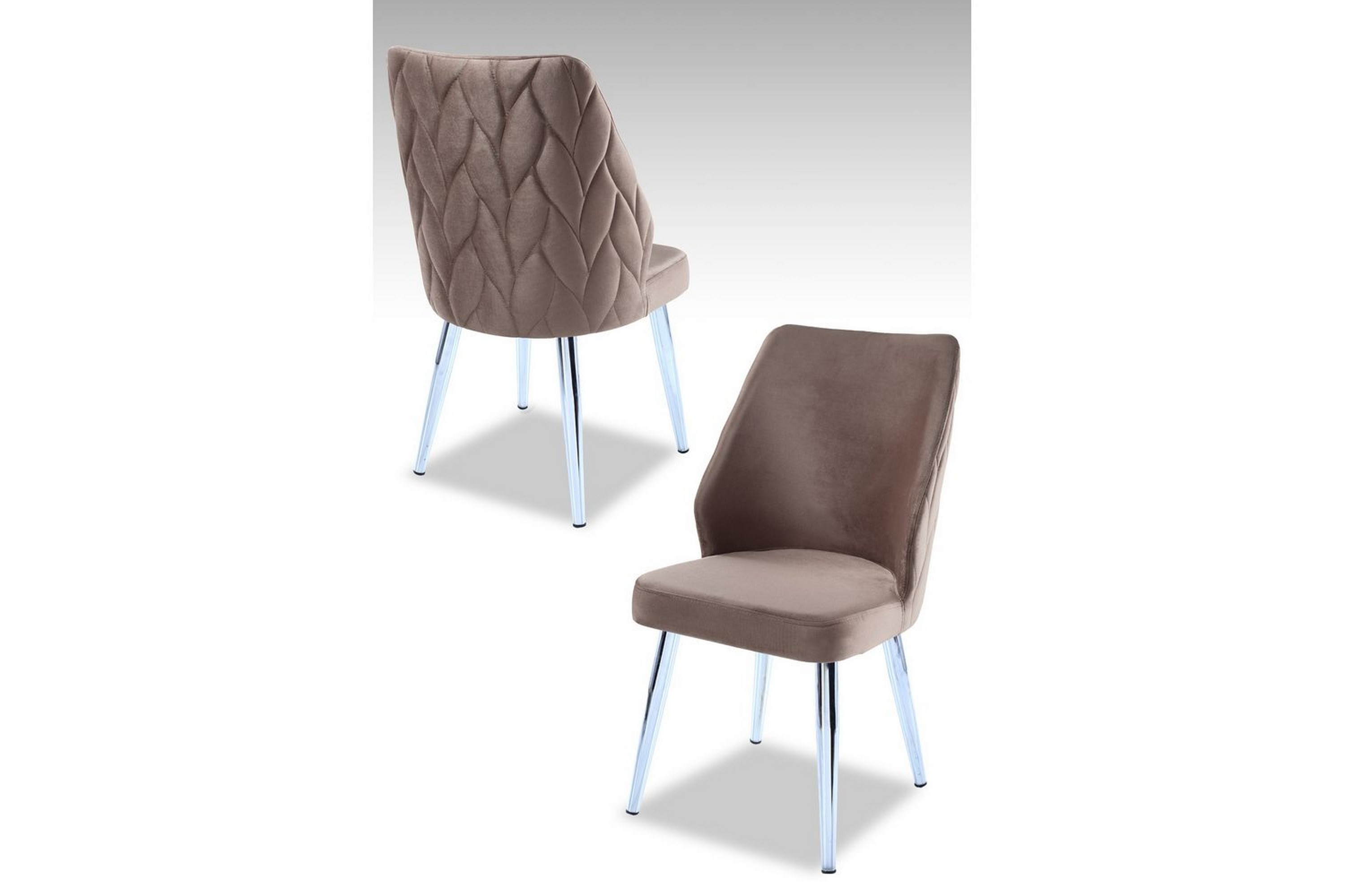 matstol stifen cappuccino / krom - cappuccino / krom