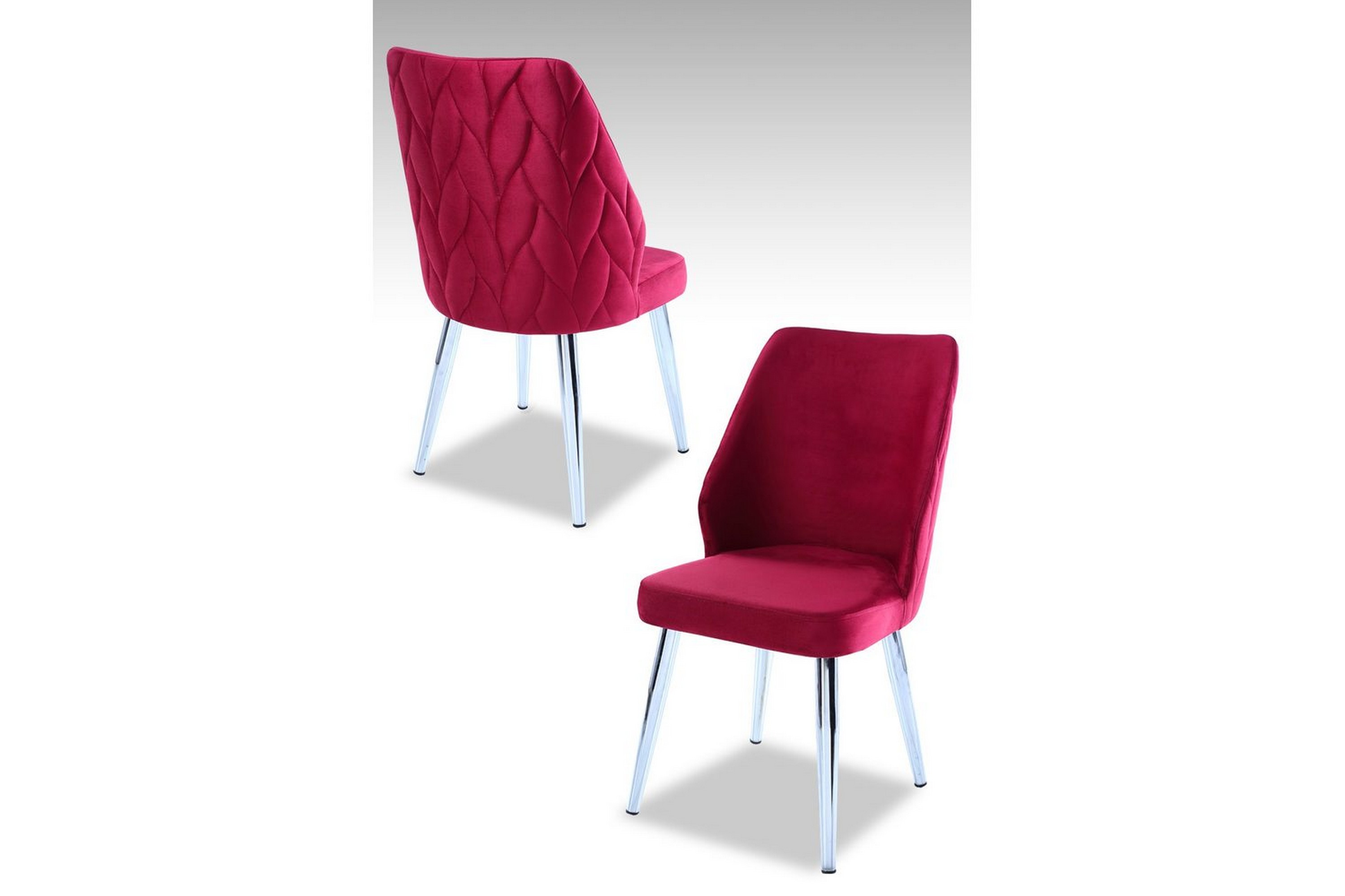 matstol stifen claret red / krom - claret red / krom