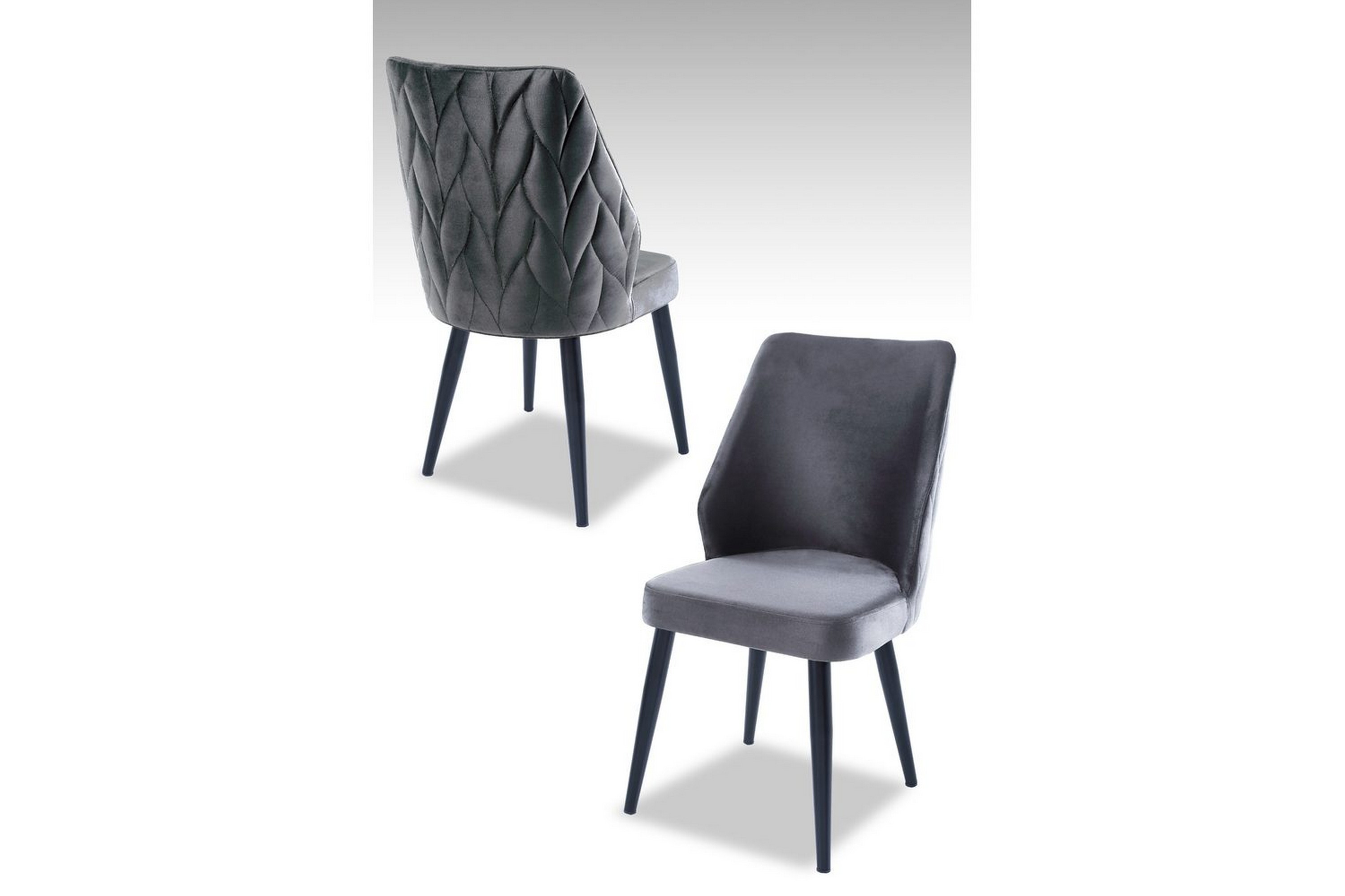 matstol stifen grå / svart - grå / svart