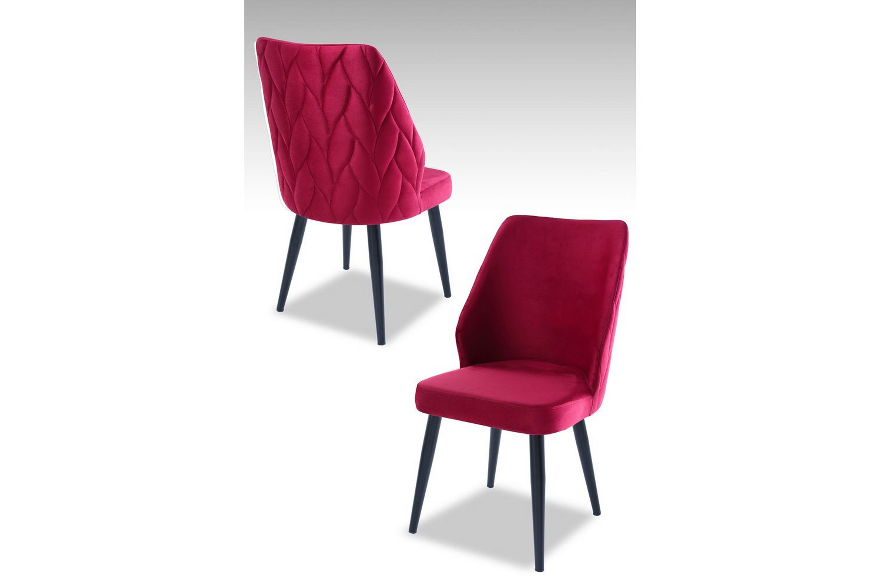 matstol stifen kakel röd / svart - kakel röd / svart