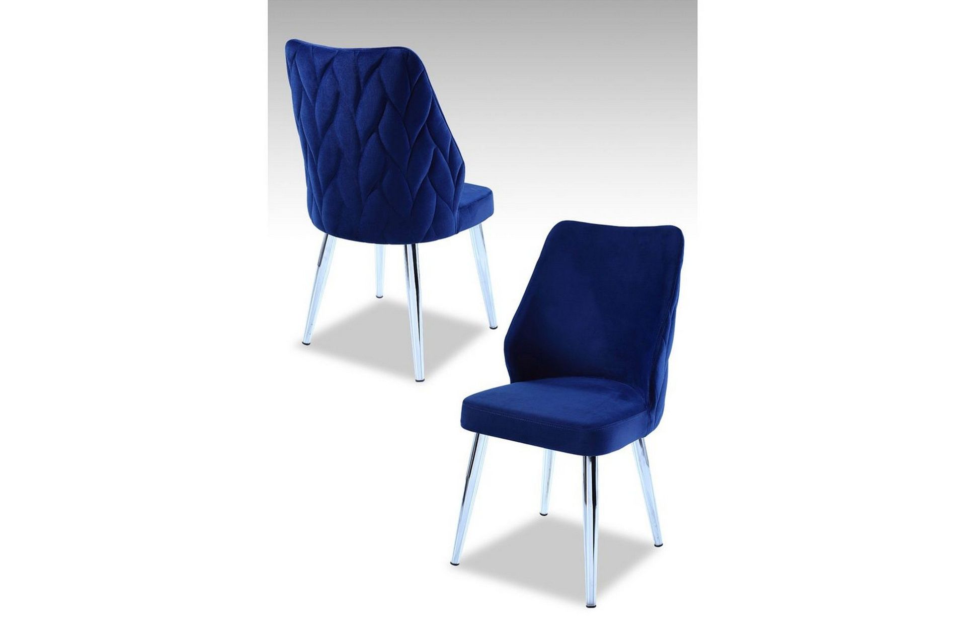 Matstol Stifen Saxbl&aring; / Krom - Saxbl&aring; / Krom