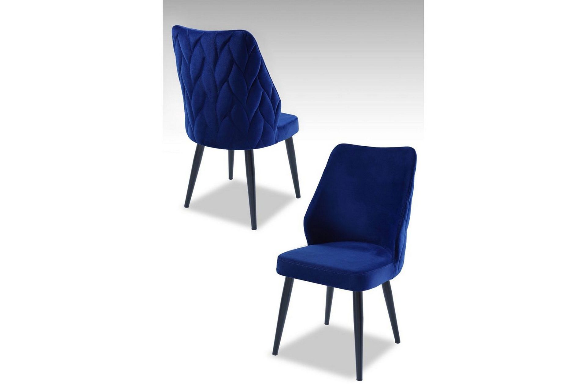 Matstol Stifen Saxbl&aring; / Svart - Saxbl&aring; / Svart