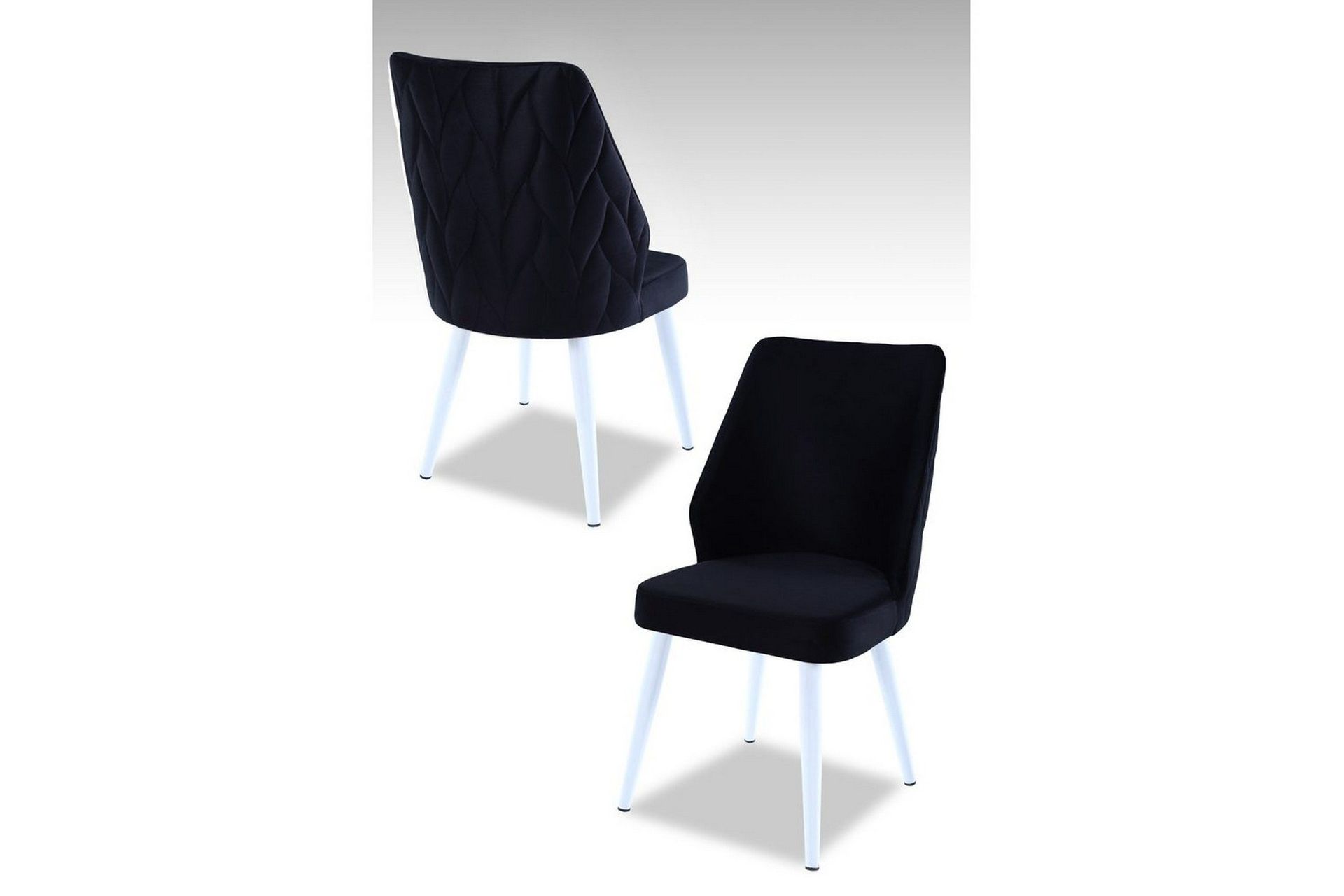 matstol stifen svart / vit - svart / vit