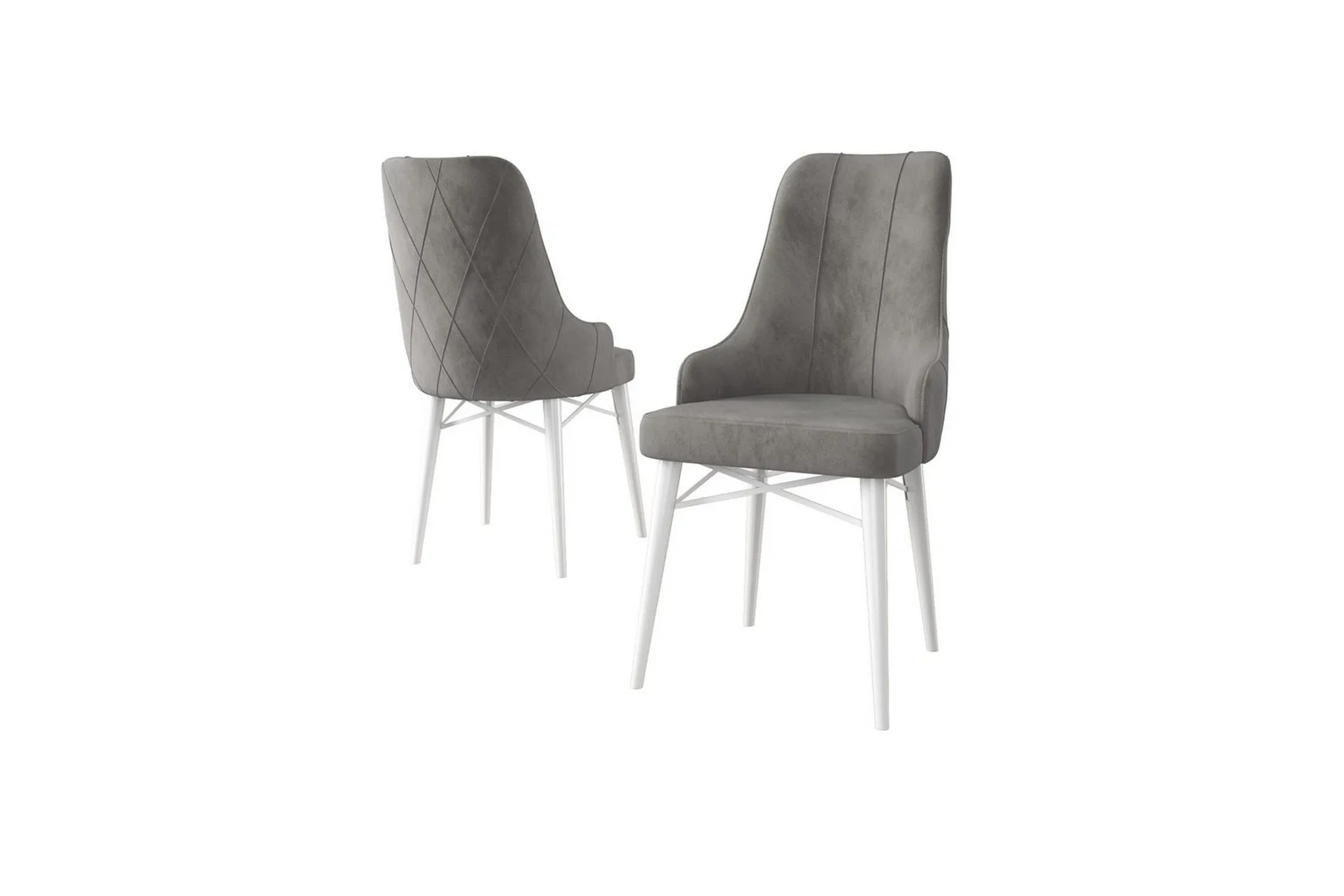 Matstol Puntoz Gr&aring; / Vit - Gr&aring; / Vit