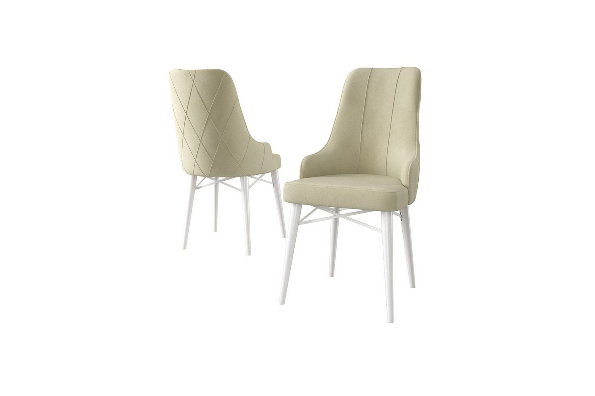 Matstol Puntoz Gr&auml;ddf&auml;rgad / Vit - Gr&auml;ddf&auml;rgad / Vit