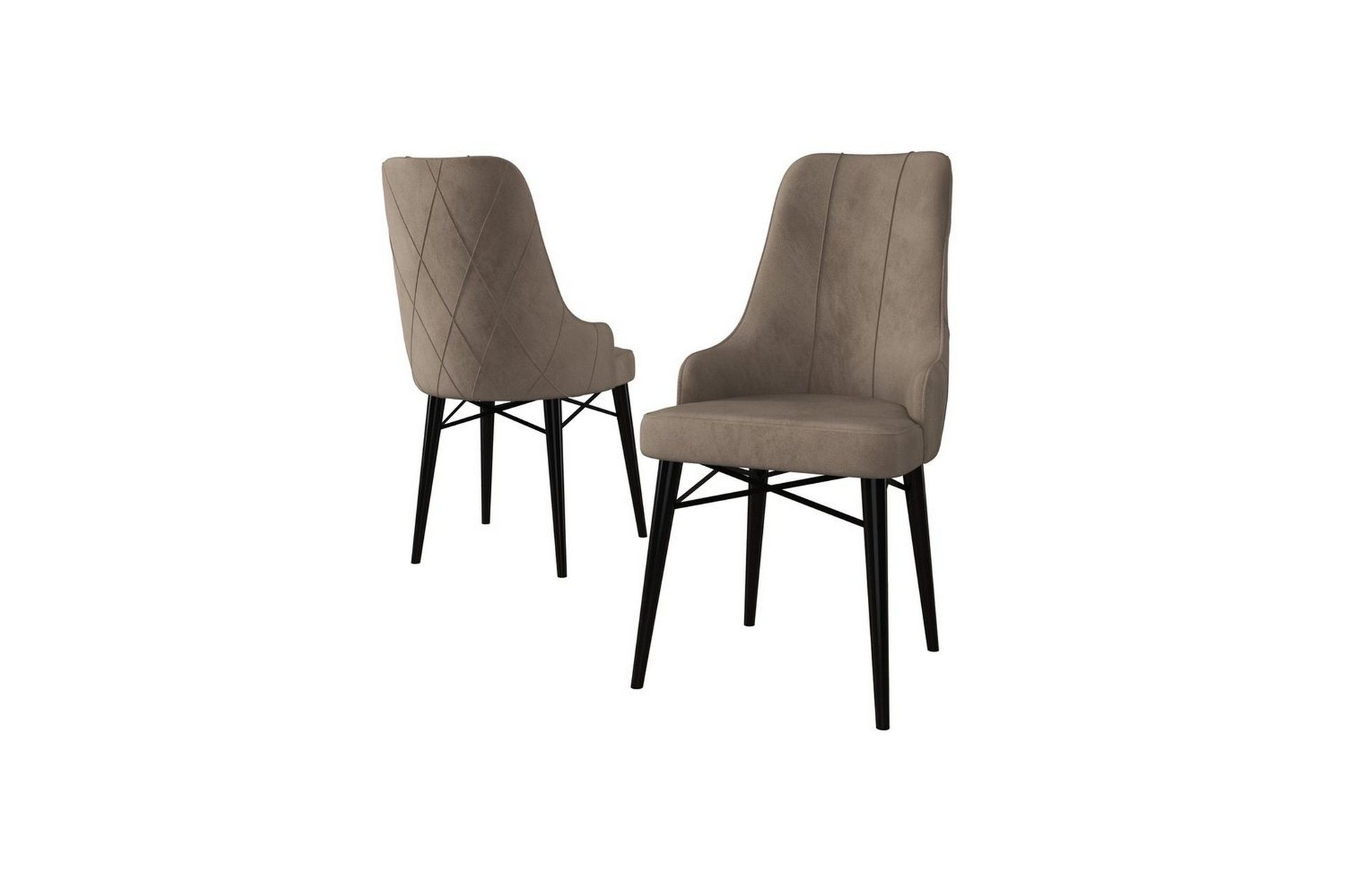 matstol puntoz cappuccino / svart - cappuccino / svart