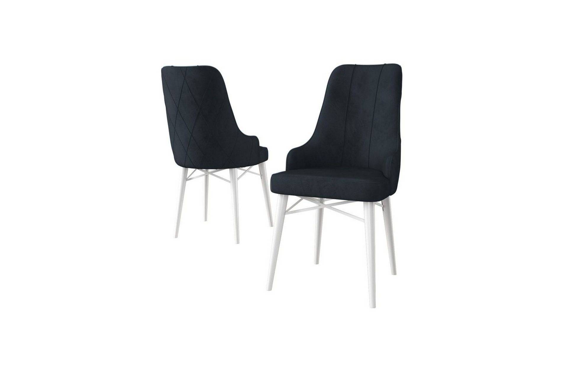 matstol puntoz antracit / vit - antracit / vit