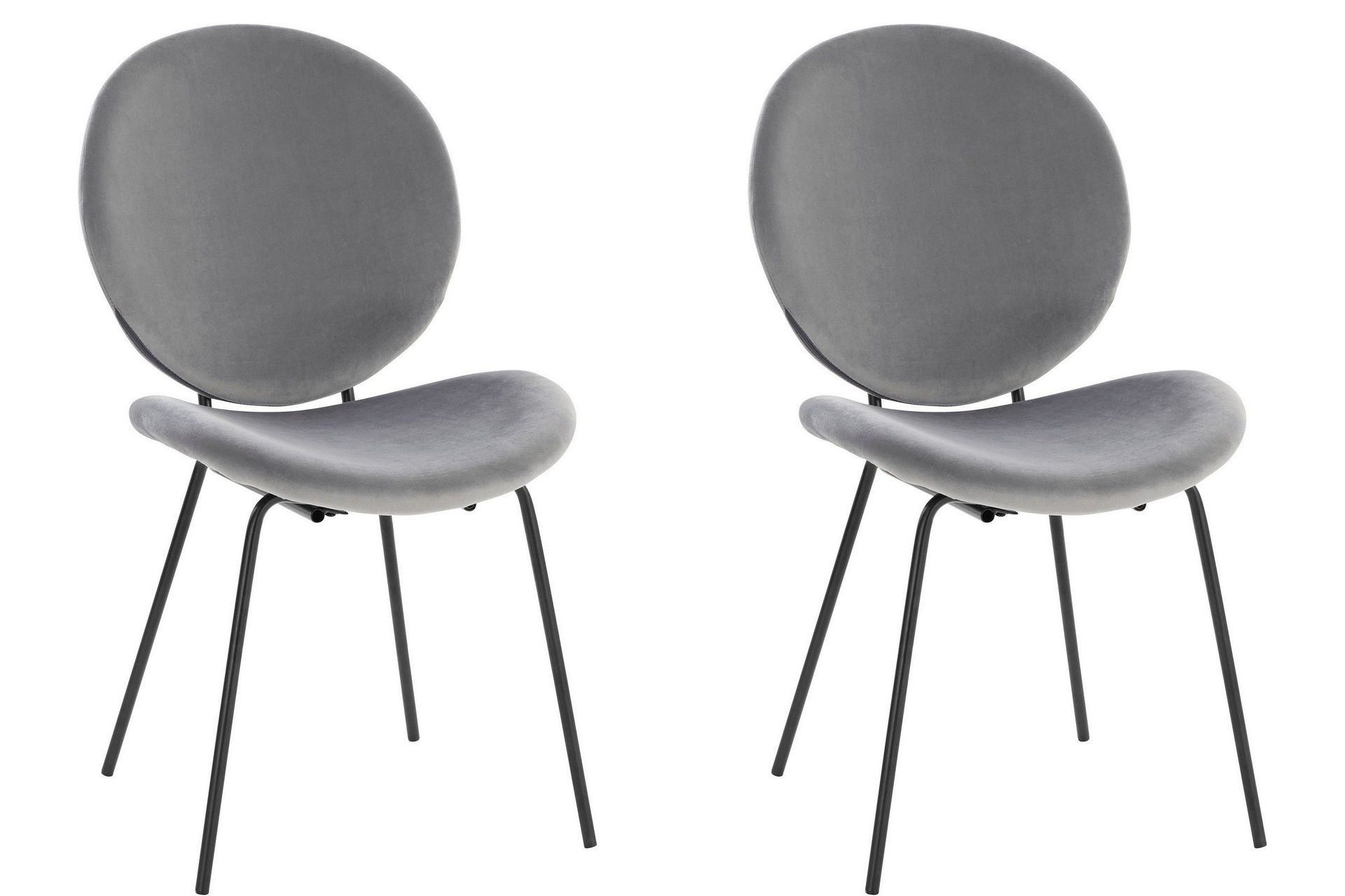 Bearvalley Matstol - Sammet/Gr&aring;/Svart