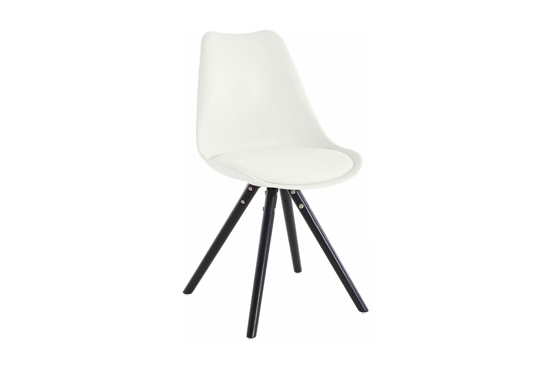 malik matstol konstläder 2-pack - vit/ek