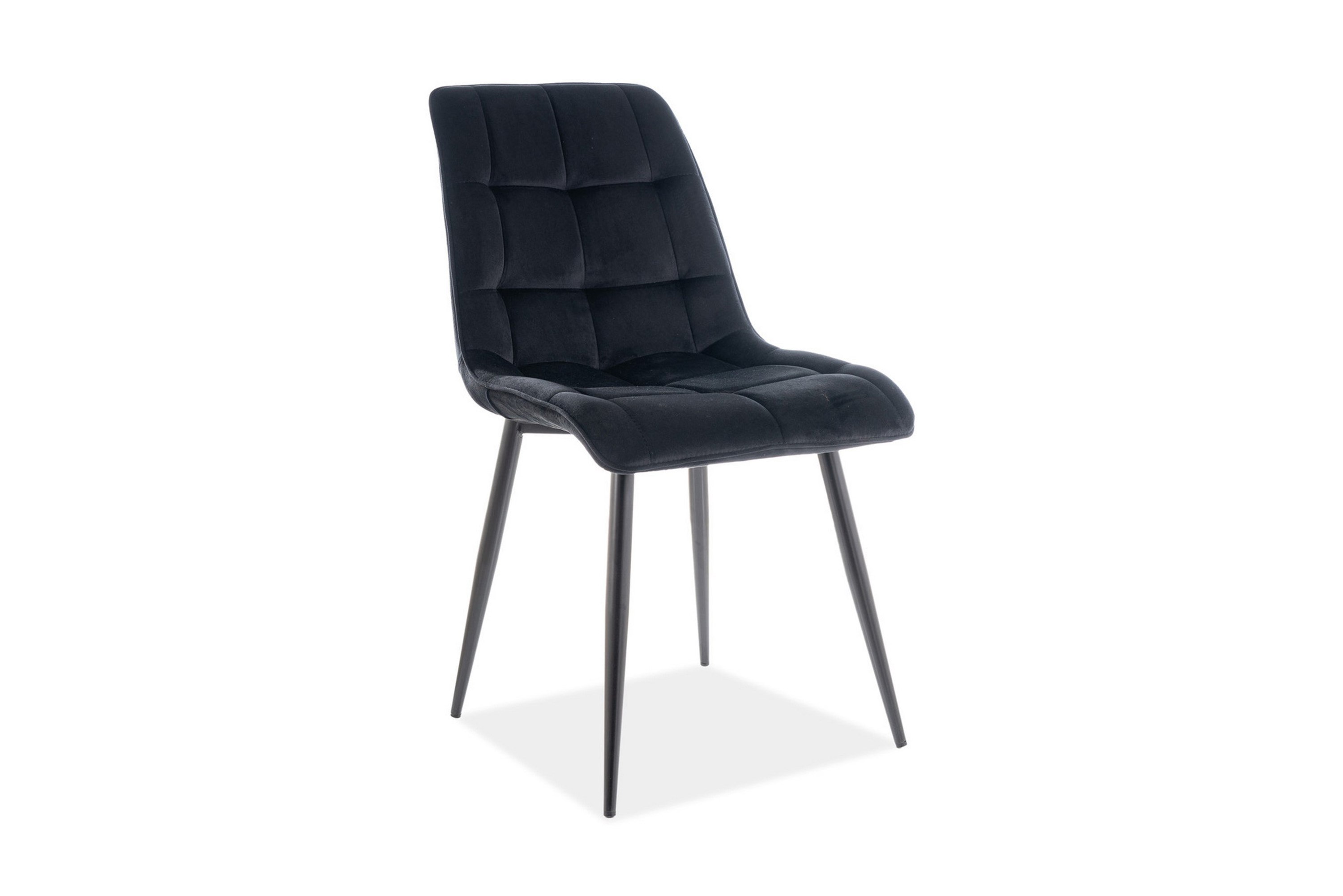 Matstol Labaie 4-pack Sammet/Svart