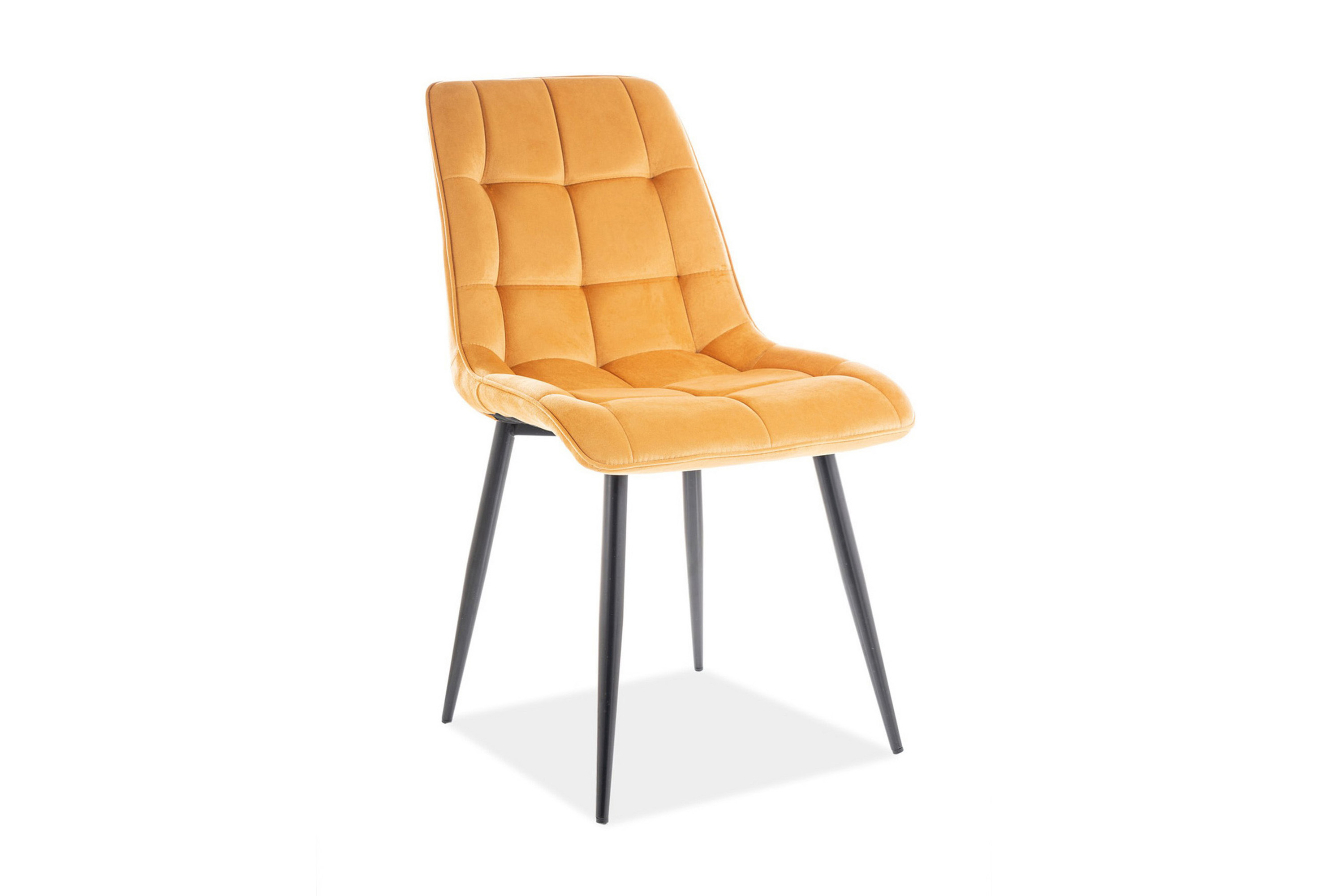 Matstol Labaie 4-pack Sammet/Gul