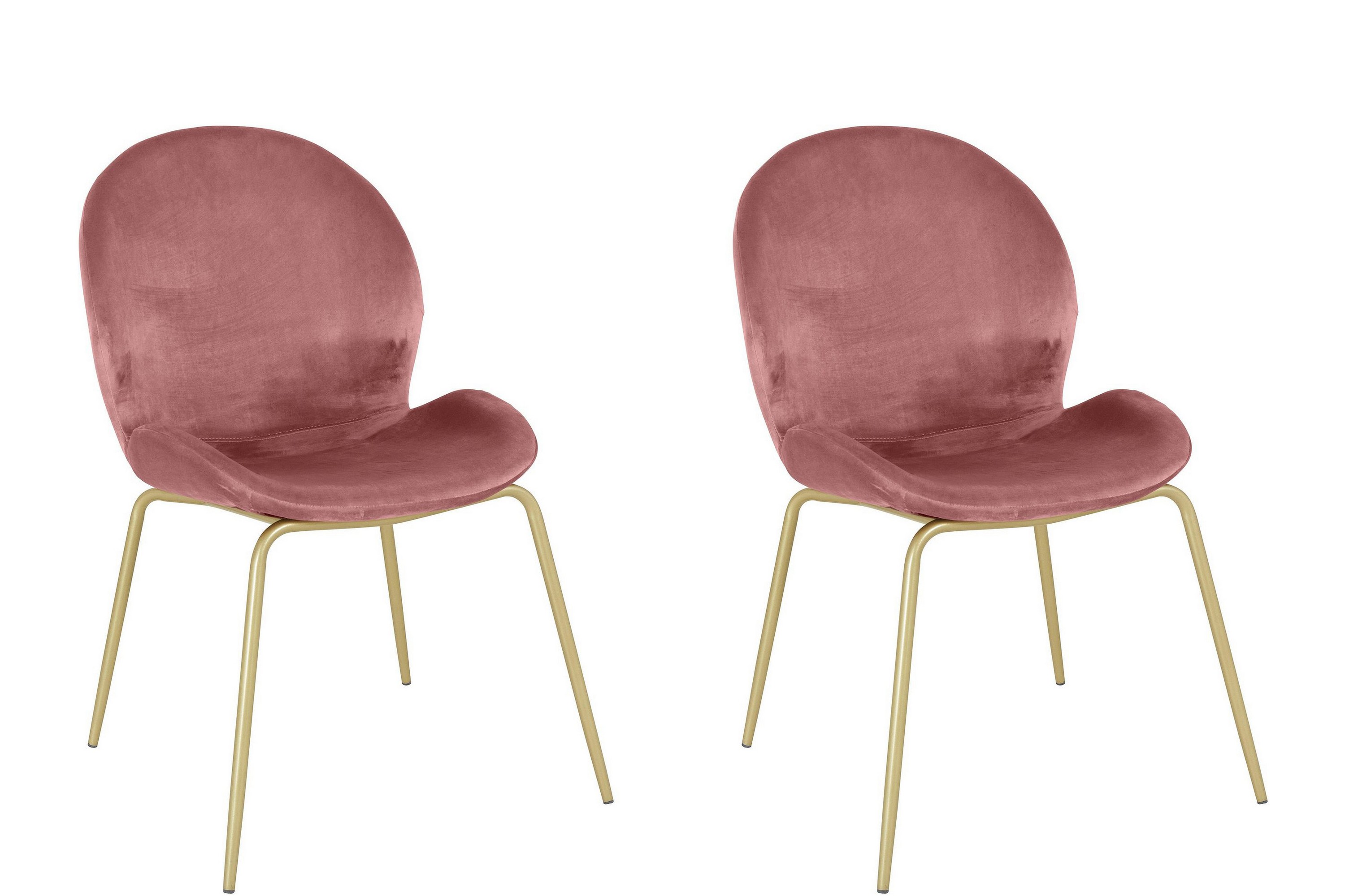 matstol larkfield - rosa/mässing