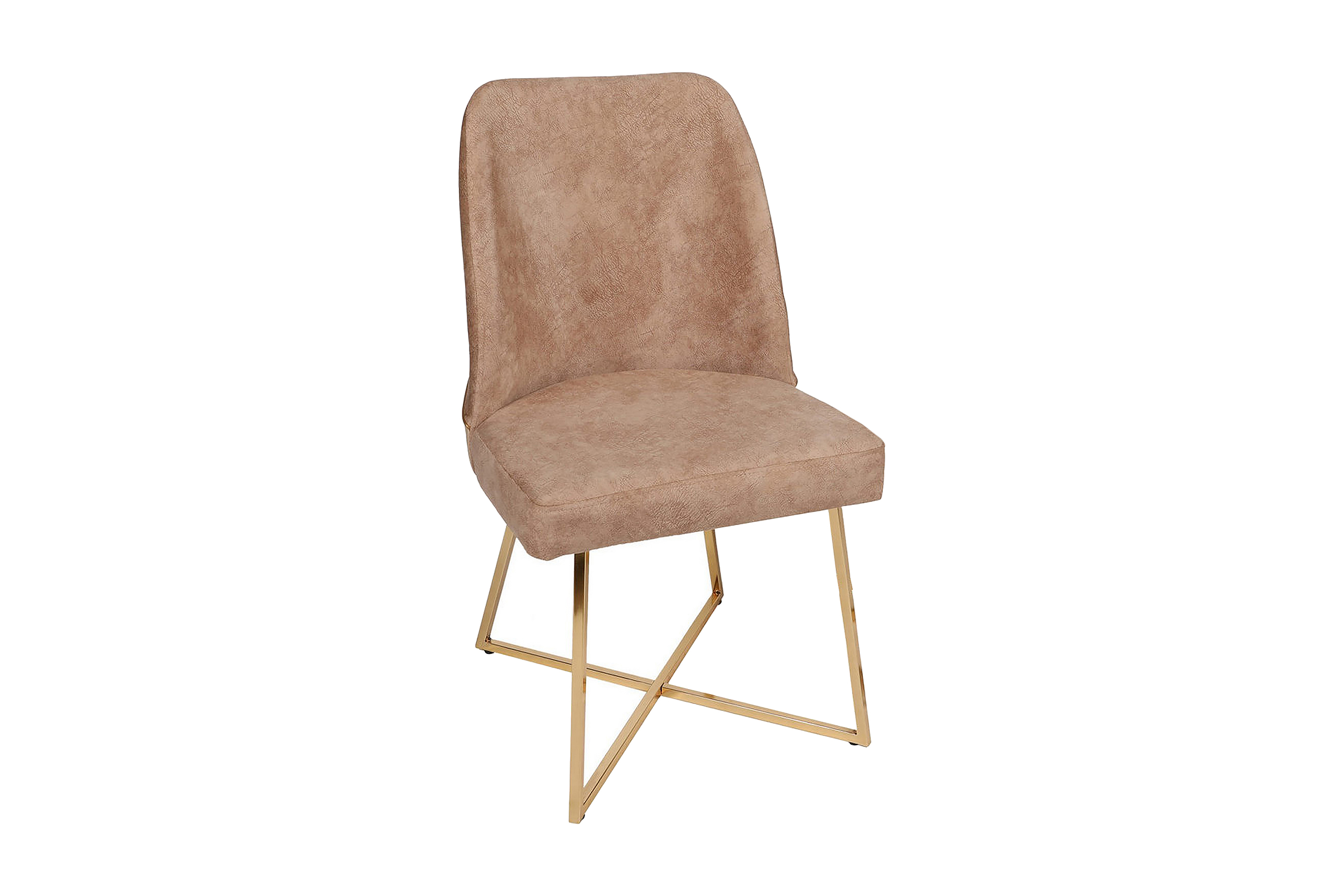 Matstol Moyano 2-Pack Guld/Brun