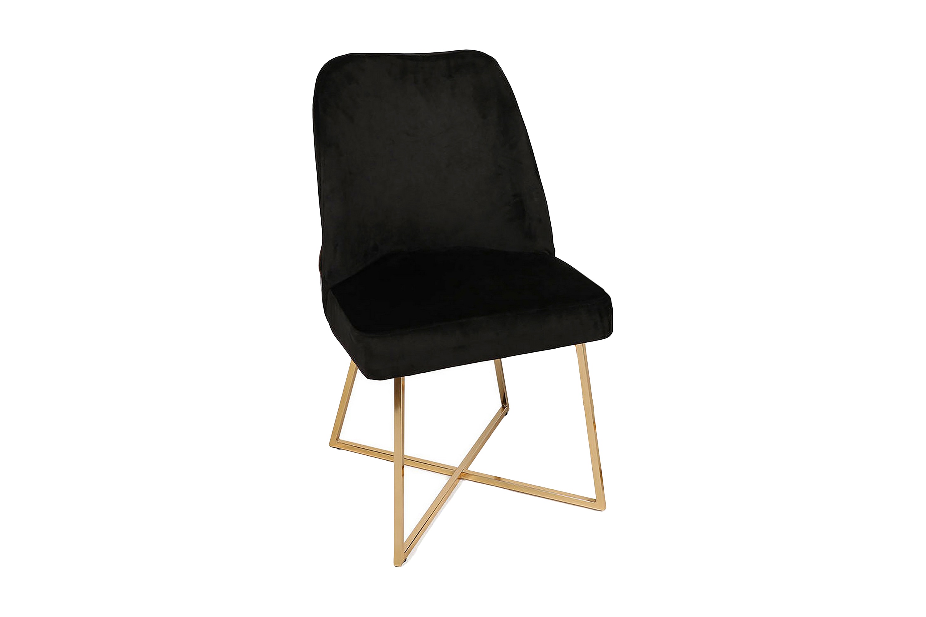 Matstol Moyano 4-Pack Svart/Guld