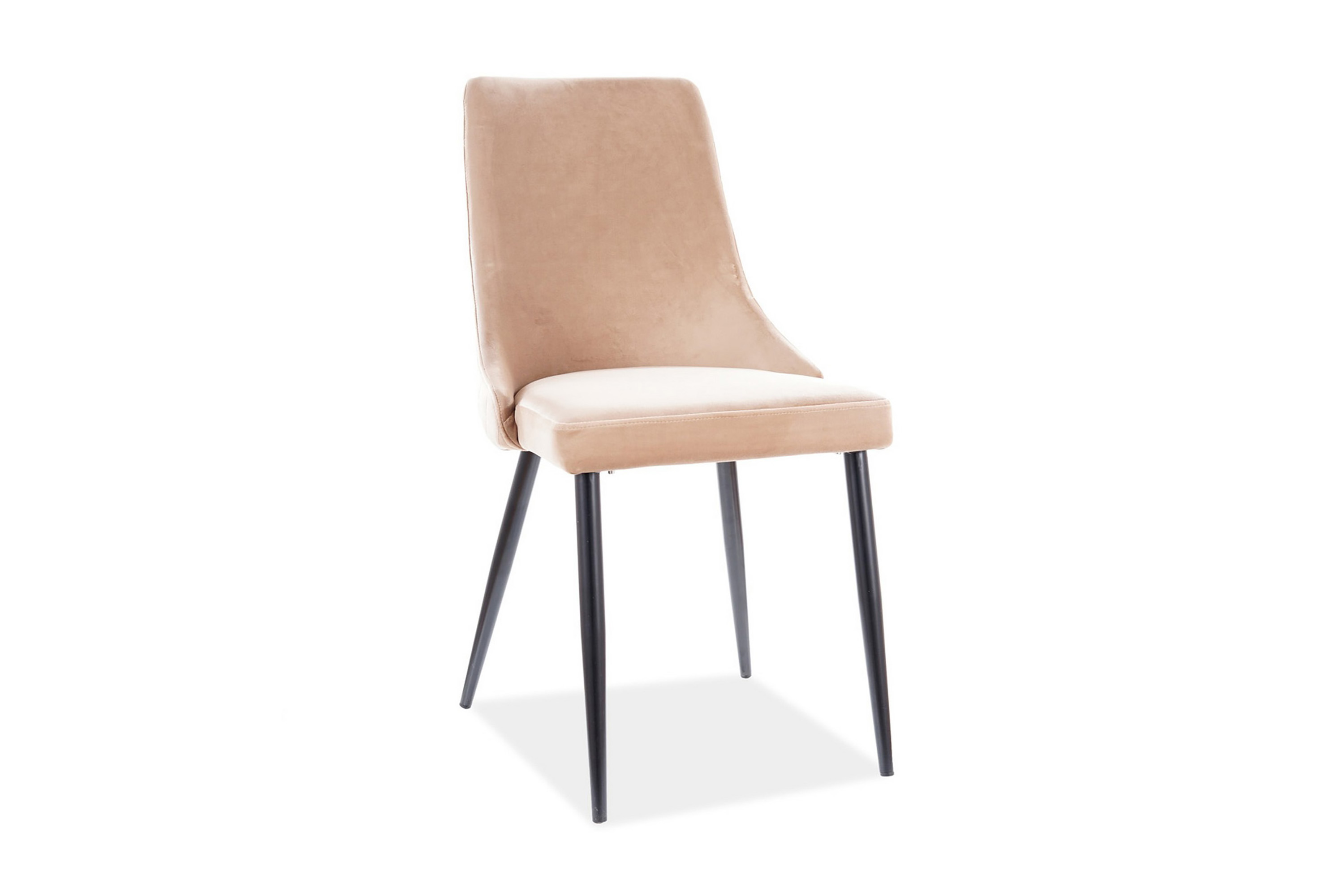 matstol rancio - sammet/beige/svart