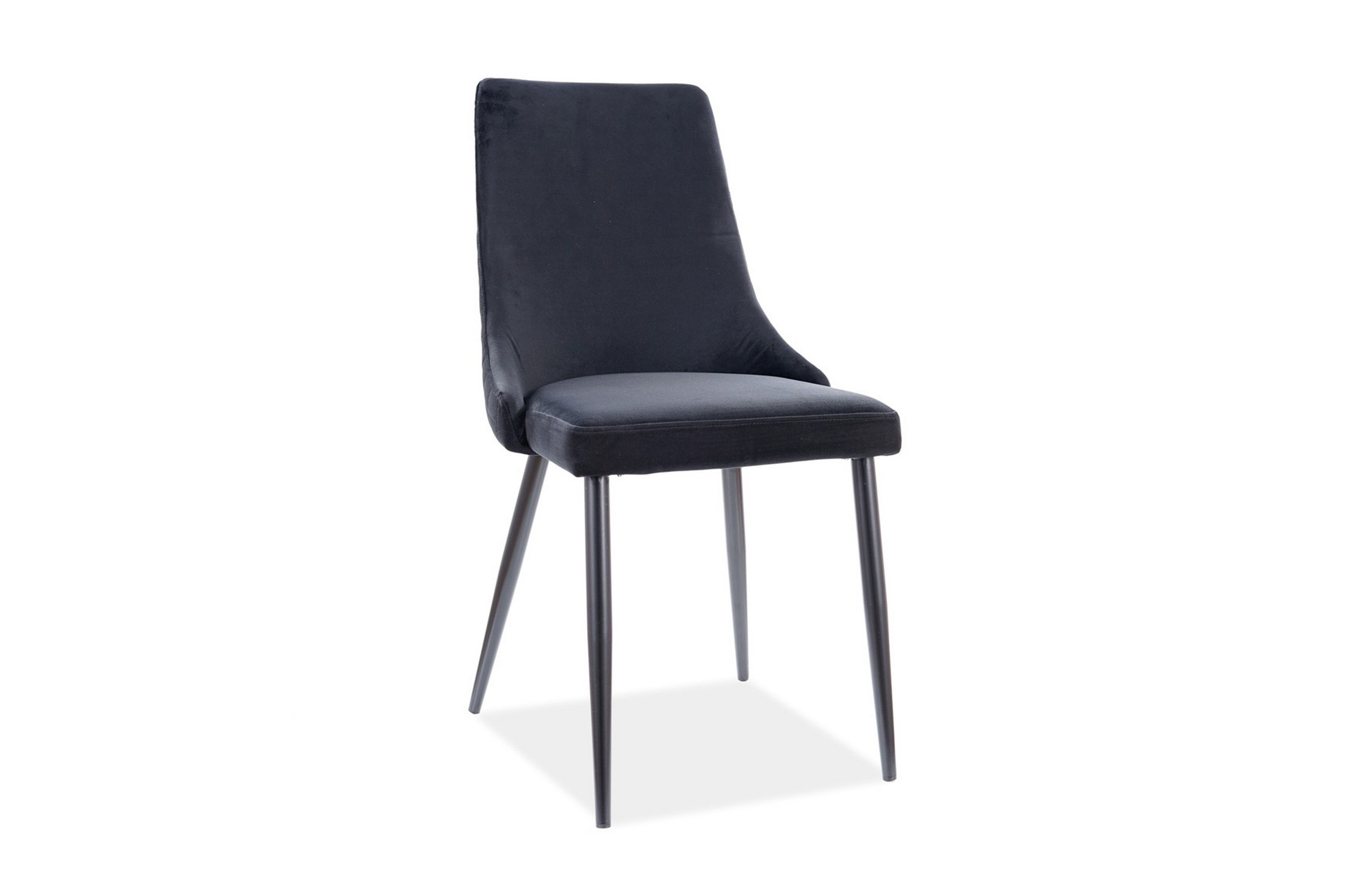 Matstol Rancio Sammet/Svart