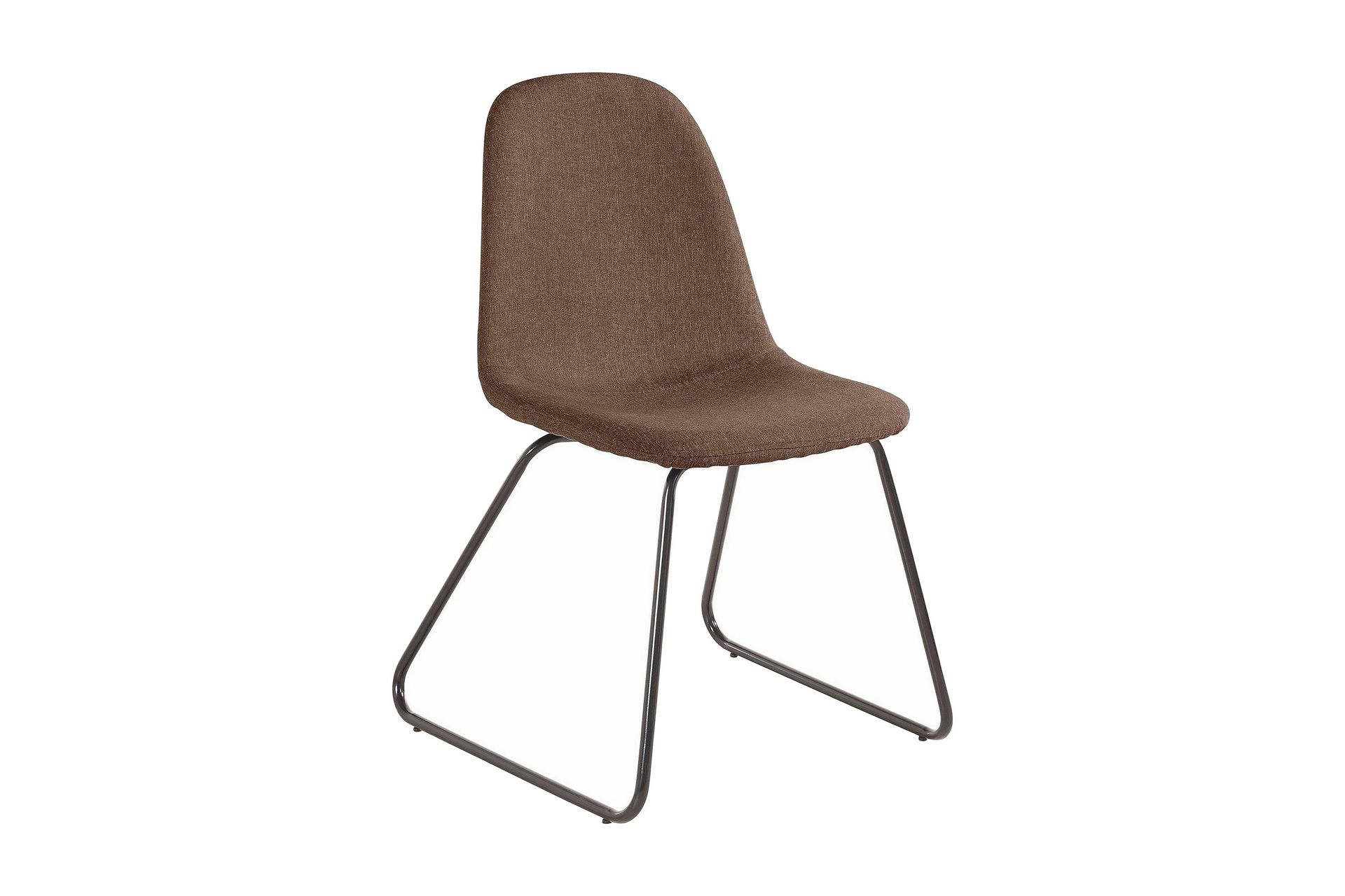 Saira Kjøkkenstol 2-pack - Brun/Metall