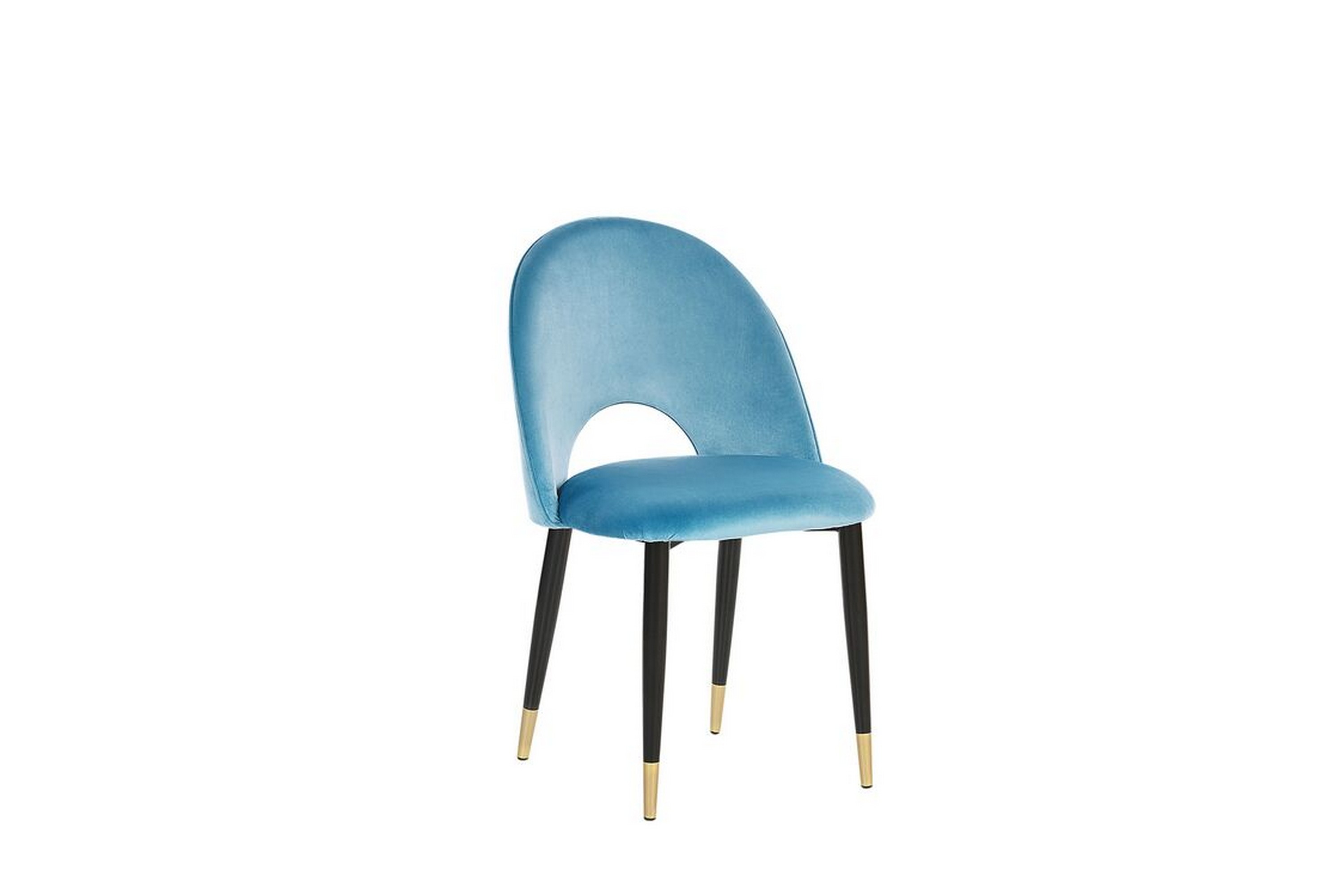 Sammetsstol Pallon 2-pack Blå