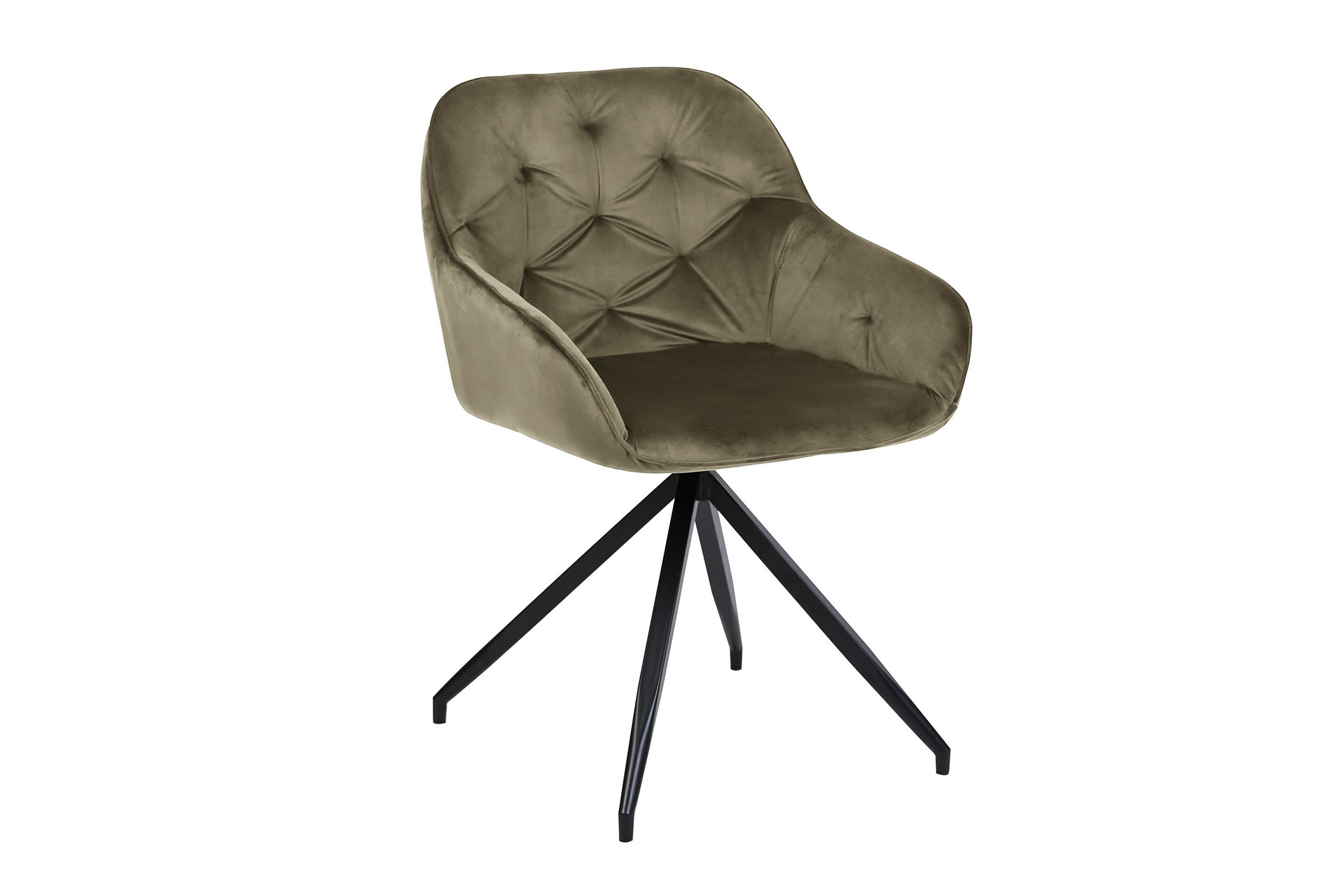 Stol Brit Sammet Olive