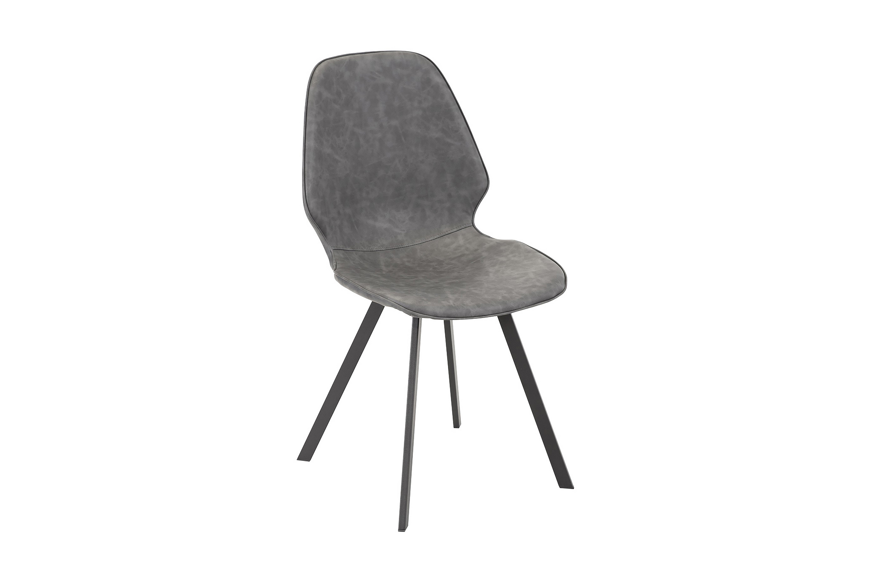Stol Helena 50x46xh82cm Grått Imiterat Läder