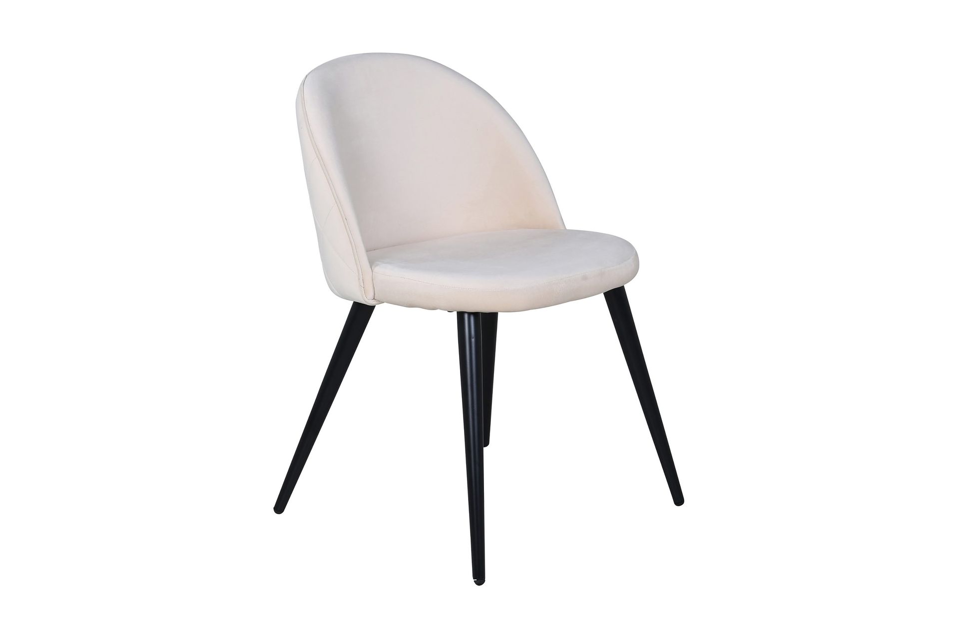 Velvet Stitches Matstol - Svart