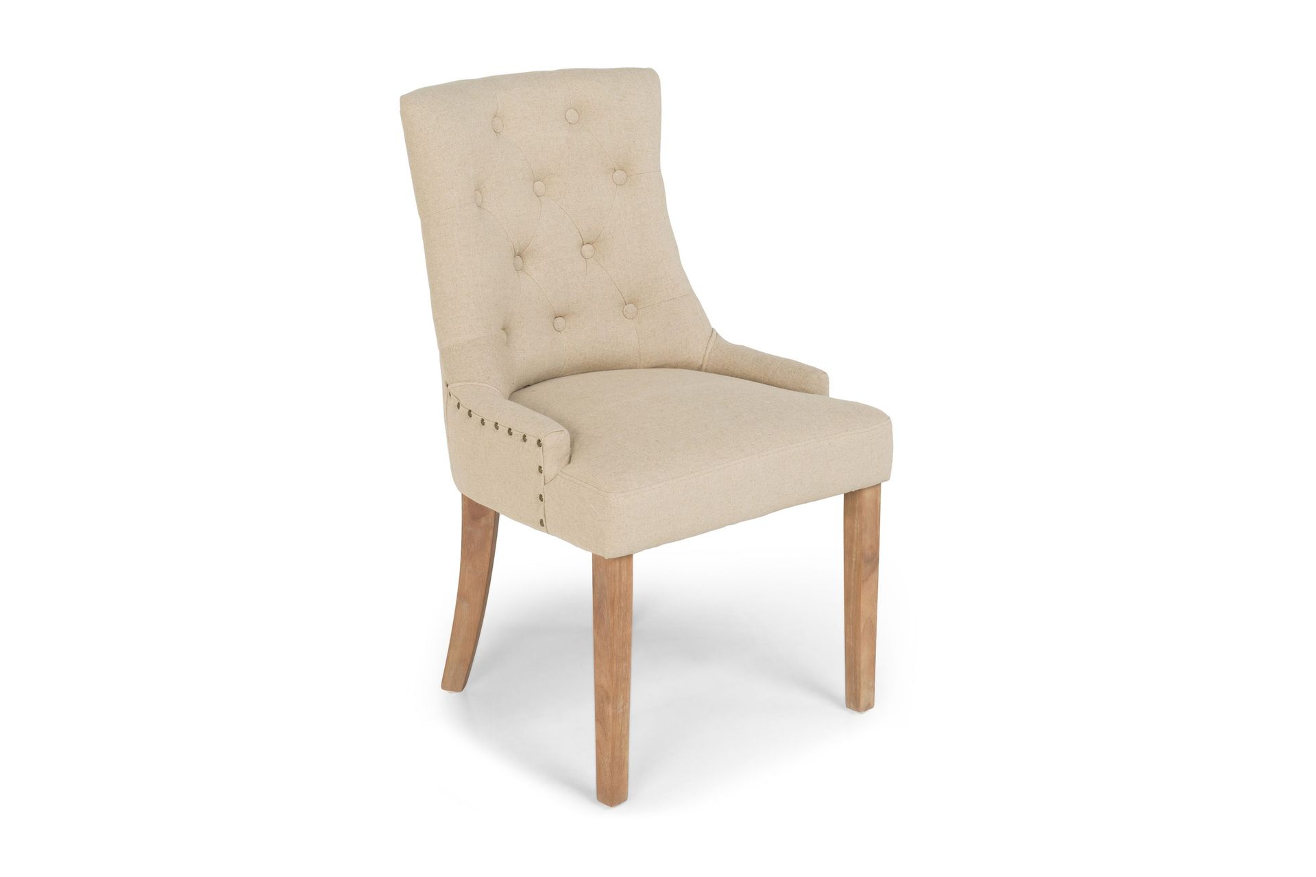 Viktoria Matstol med Nitar - Beige/Vintage