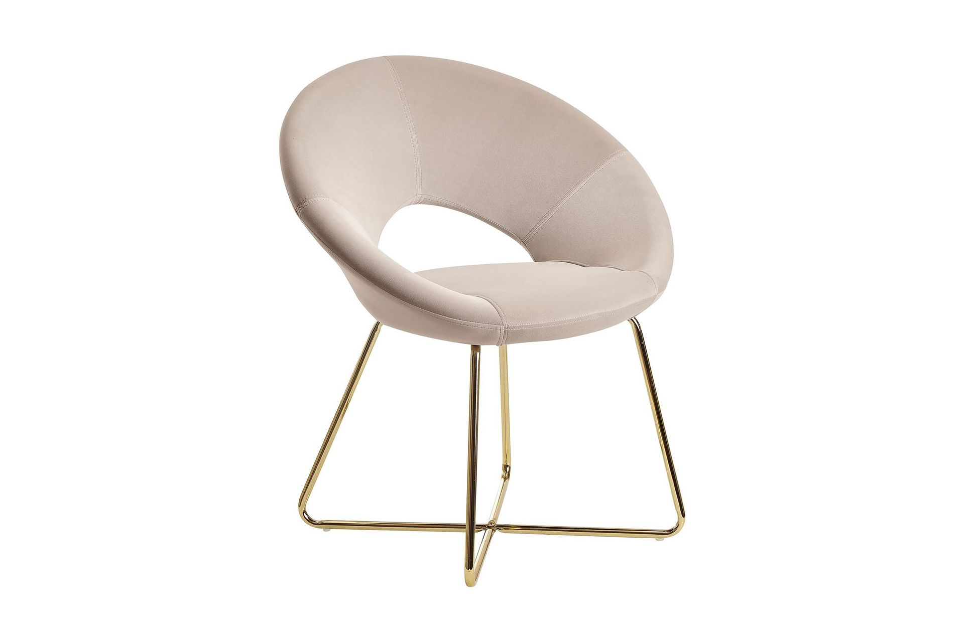 Willowdale Karmstol - Kr&auml;mvit/Guld