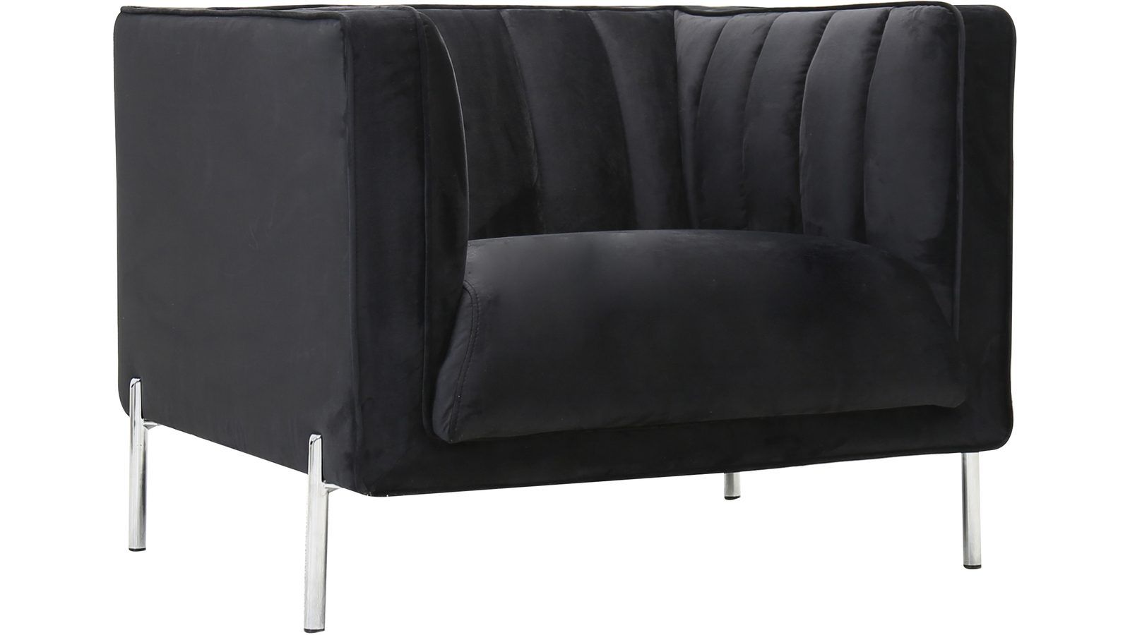 Mehara F&aring;t&ouml;lj i sammet - Svart