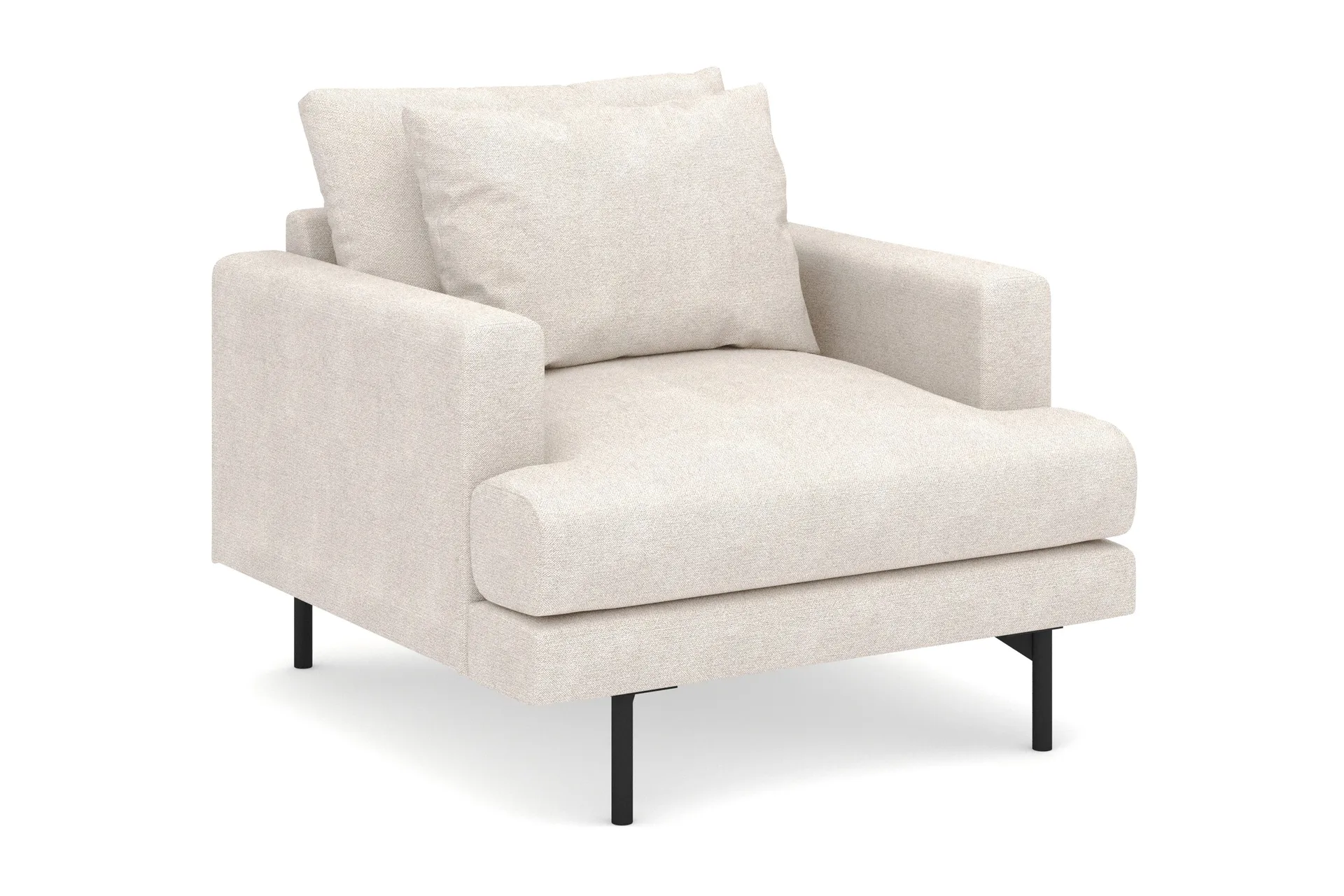 menard stor fåtölj tyg - beige