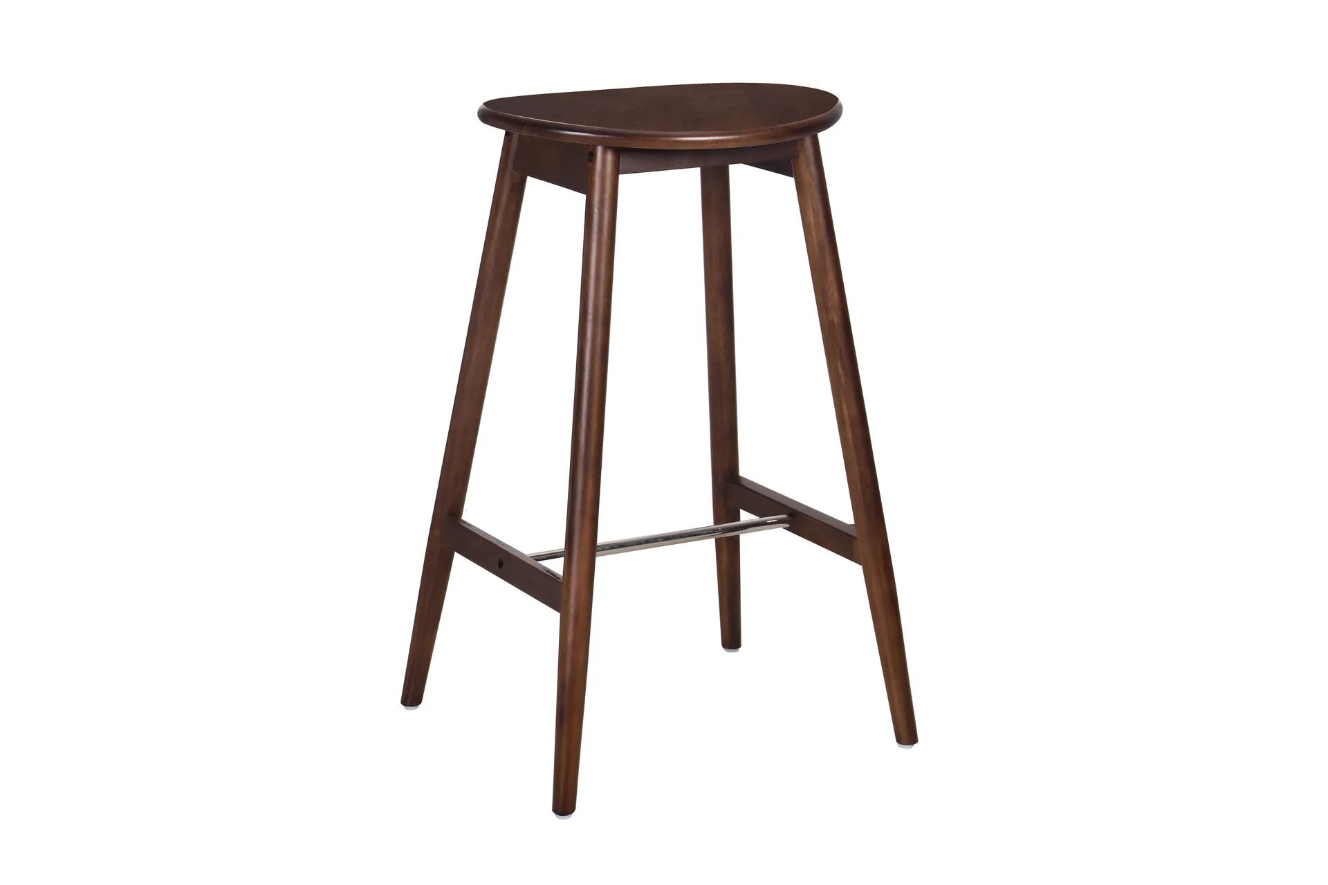 norden barstol i trä – barstol utan rygg för kök & bar - valnöt