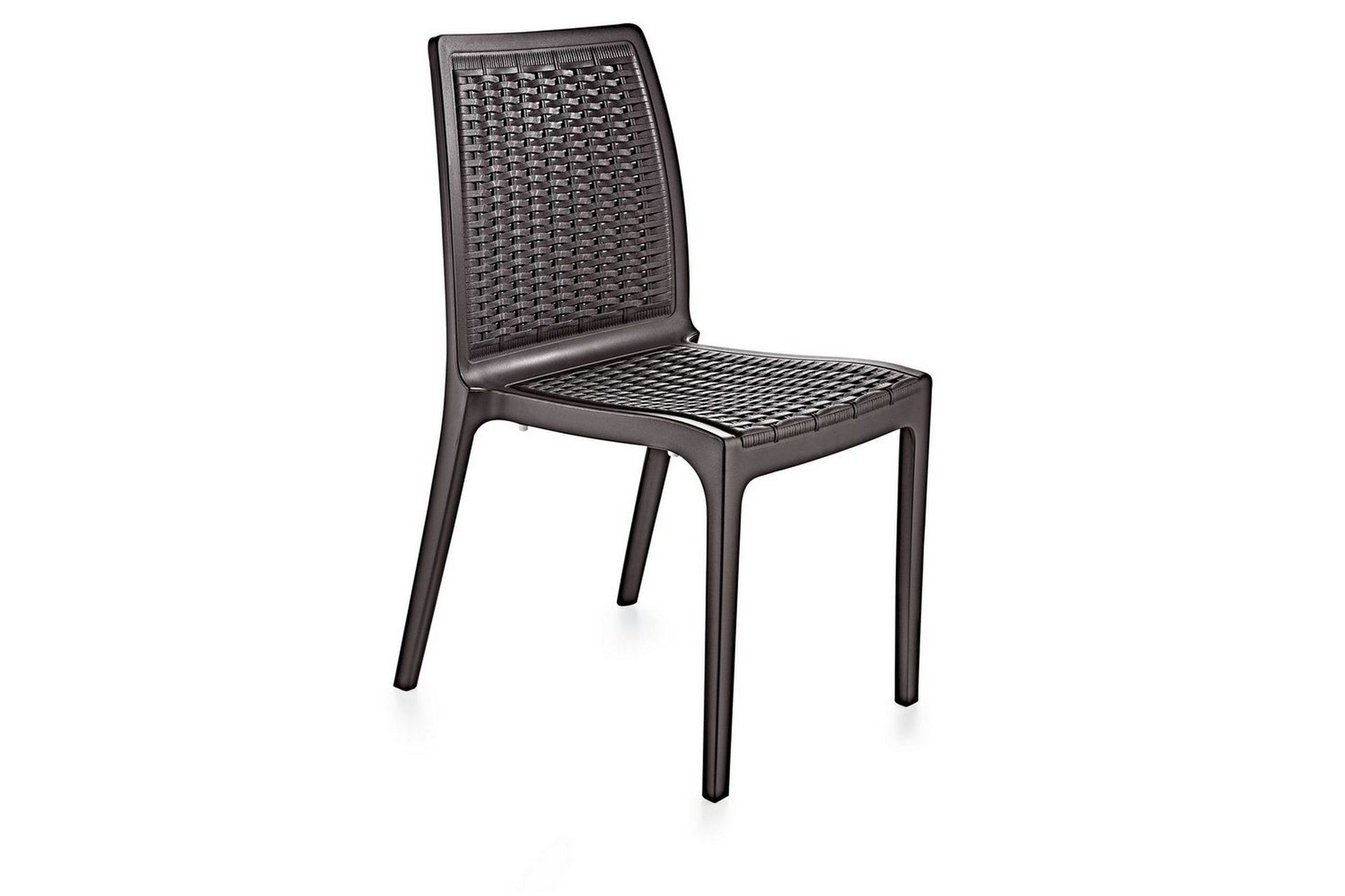 omber matstol - mörkbrun