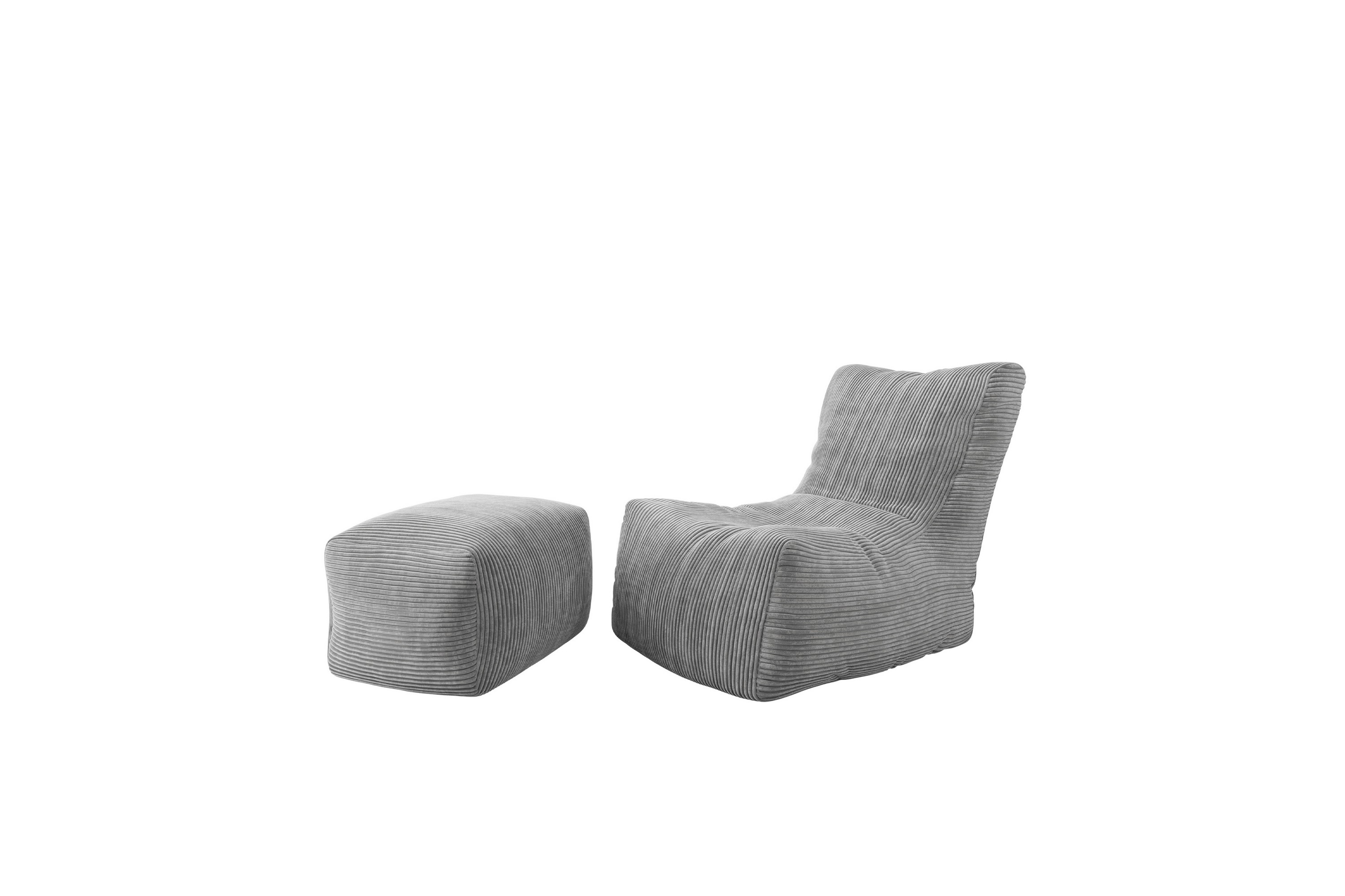 afridi sittpuff utomhus 100 cm - grå