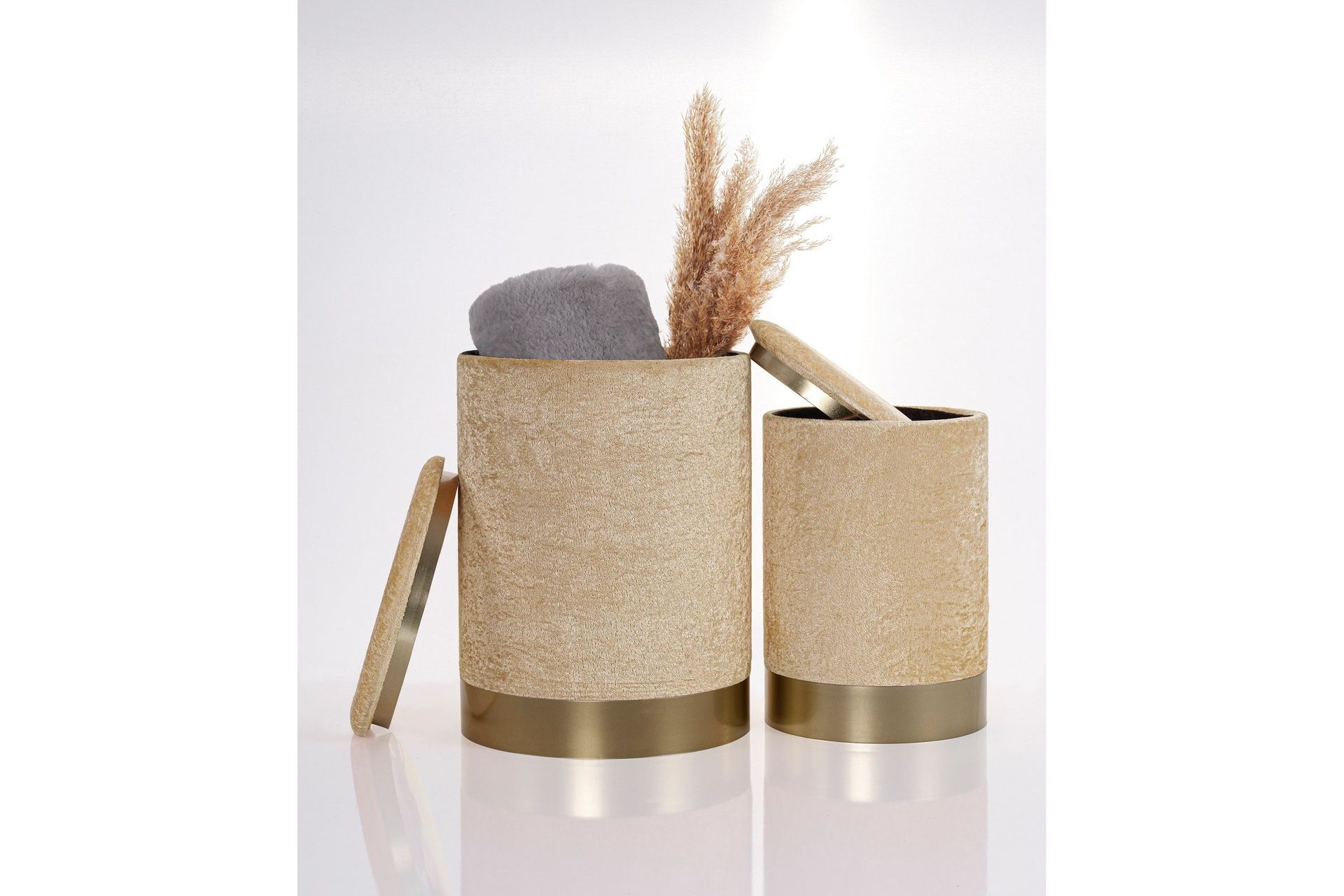 Angola Sittpuff - Beige