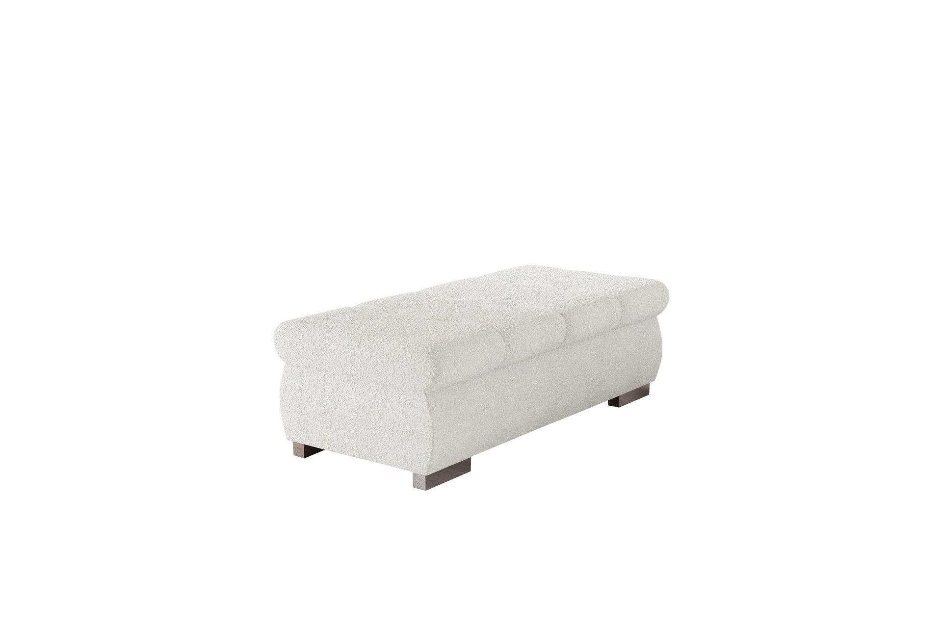 Cerys Fotpall 60 cm - Vit