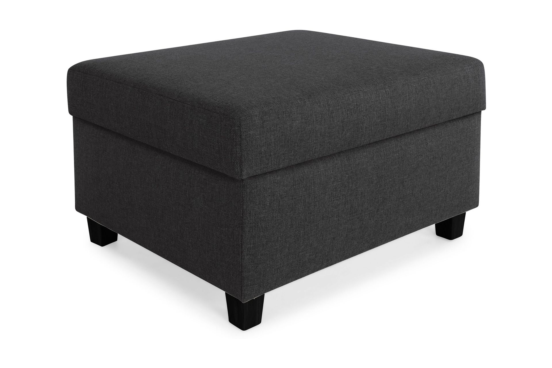 Crazy Fotpall med F&ouml;rvaring 80x65 - Antracit