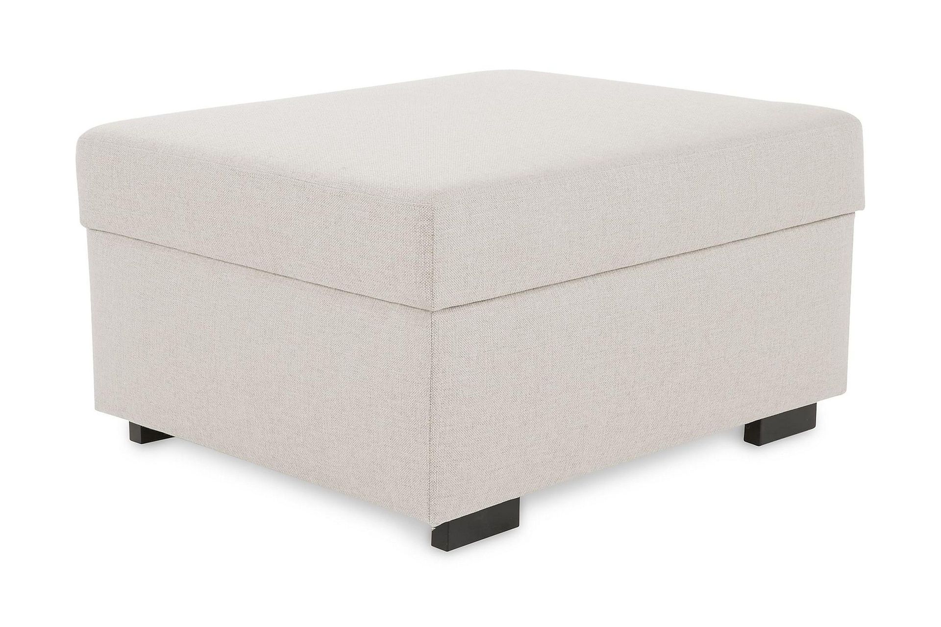 Crazy Fotpall med F&ouml;rvaring 80x65 - Beige