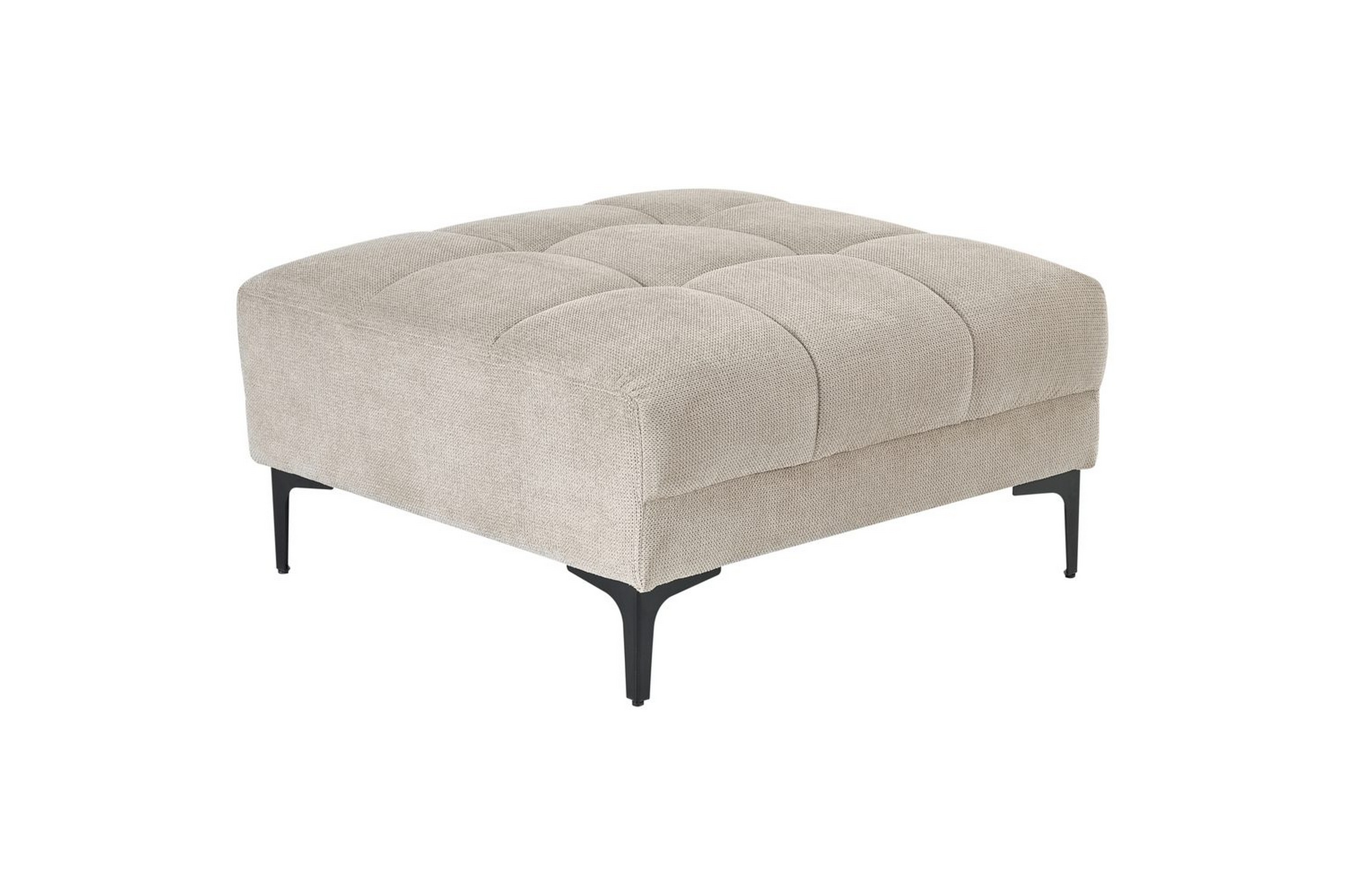 Fotpall Alnes Beige/svart Beige/svart