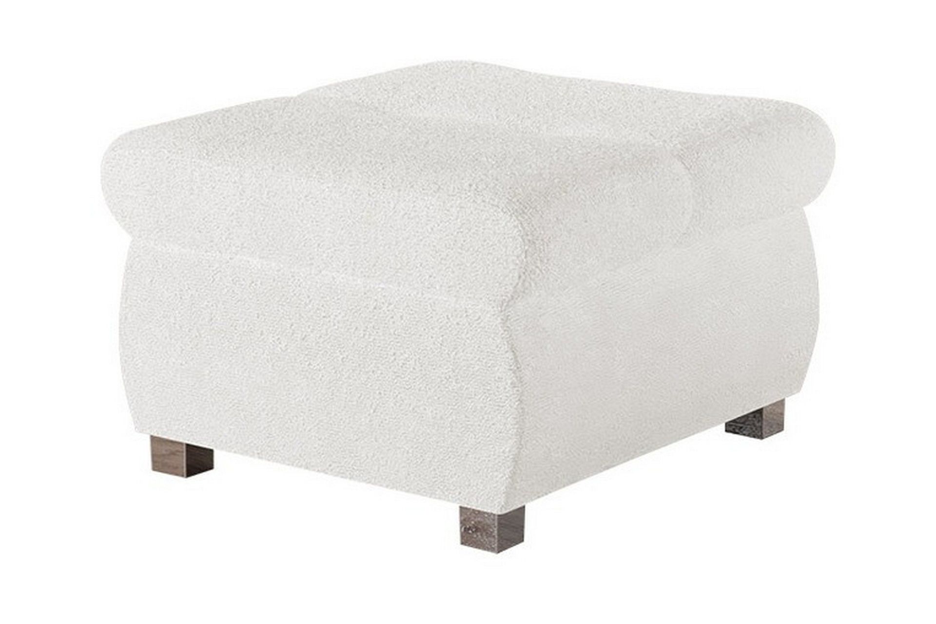 Cerys Fotpall 60 cm - Vit