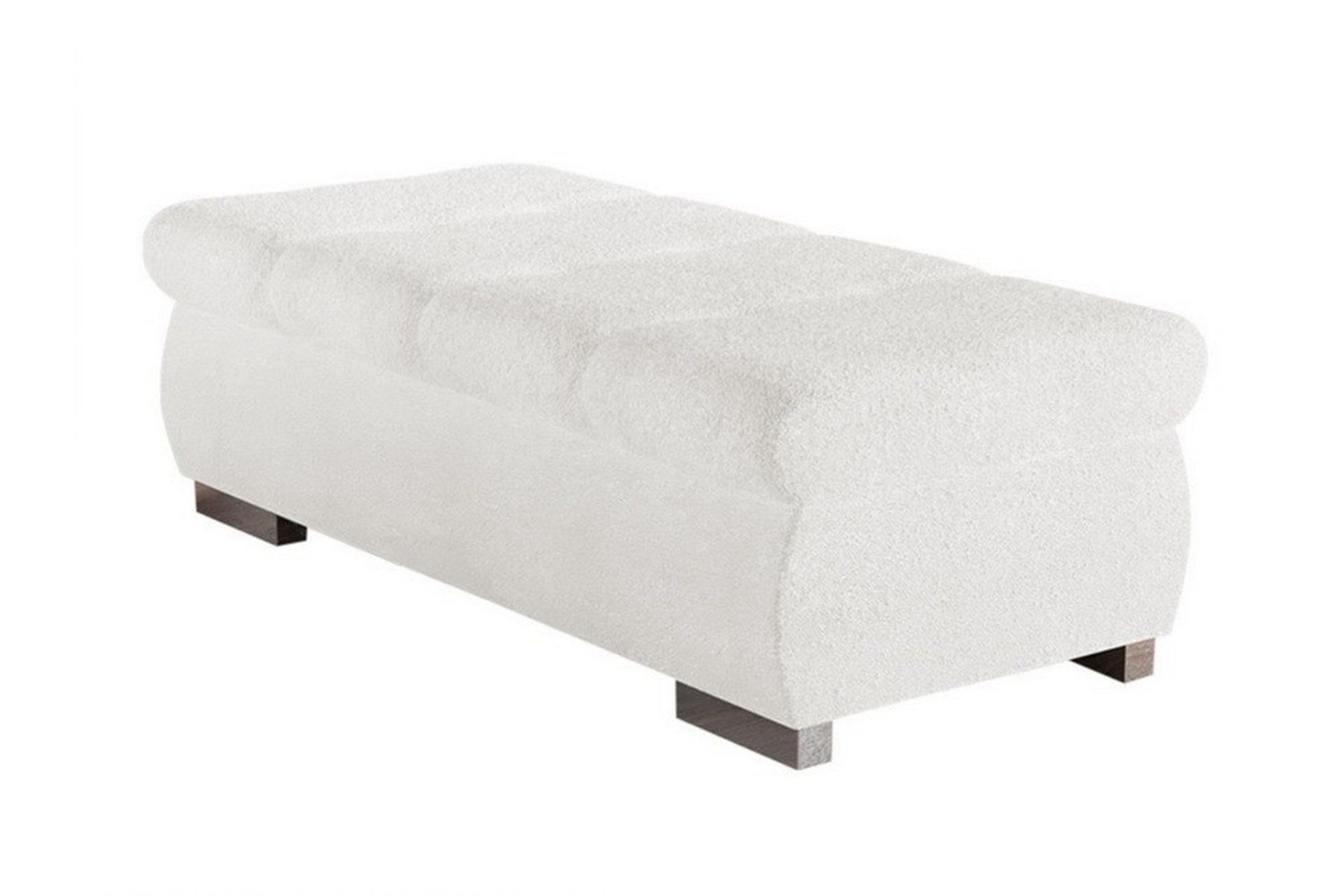 Cerys Fotpall 60 cm - Vit