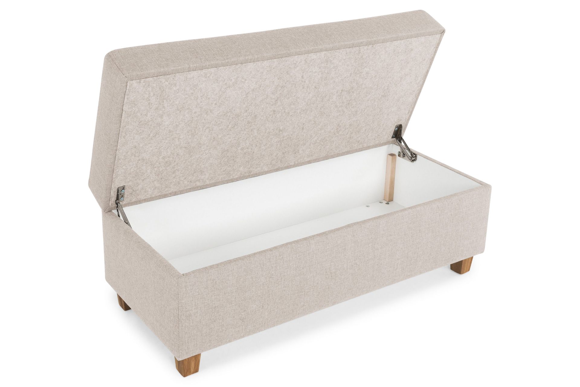 Crazy Fotpall med F&ouml;rvaring 120x50 - Beige