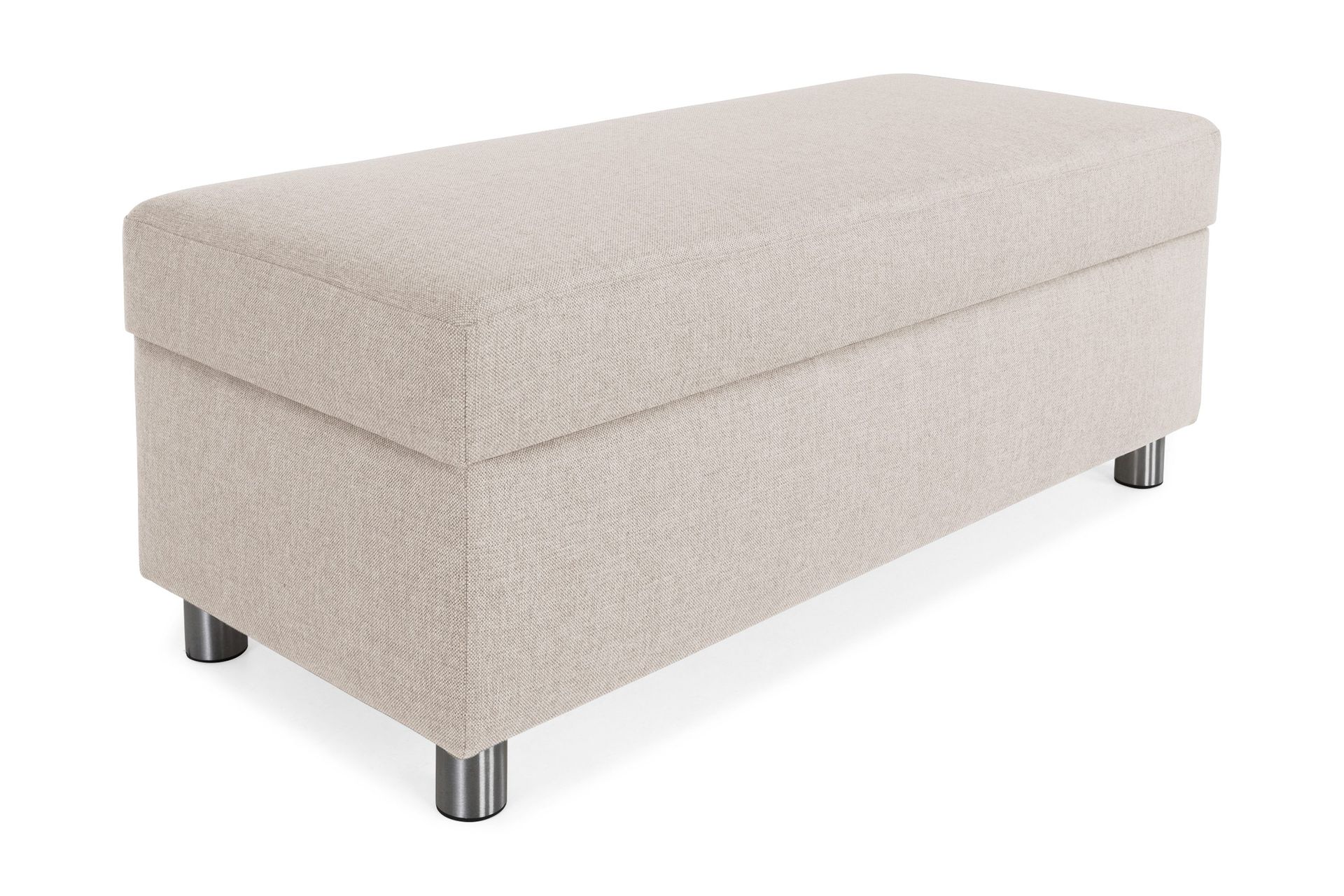 Crazy Fotpall med F&ouml;rvaring 120x50 - Beige