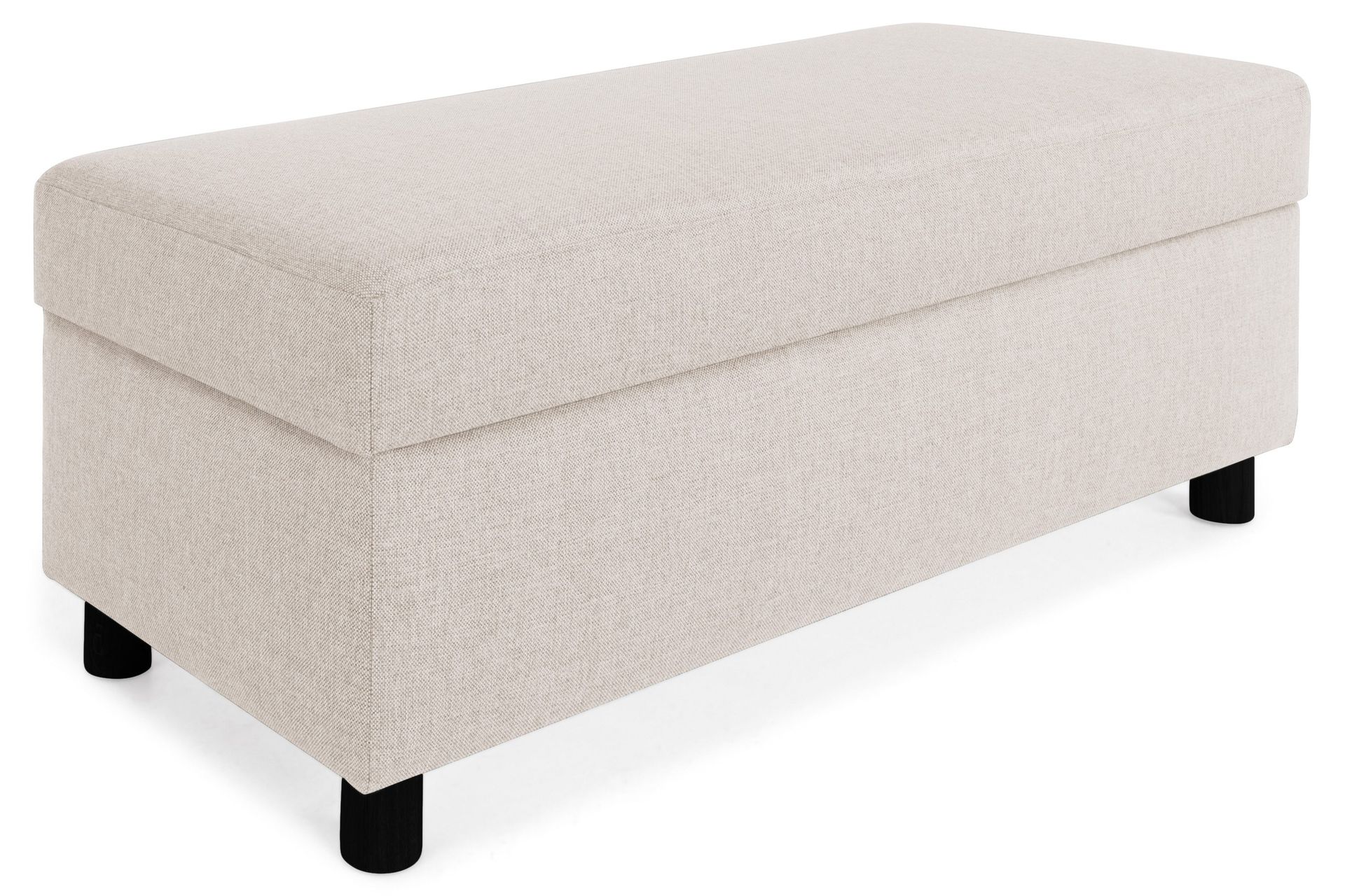 Crazy Fotpall med F&ouml;rvaring 120x50 - Beige