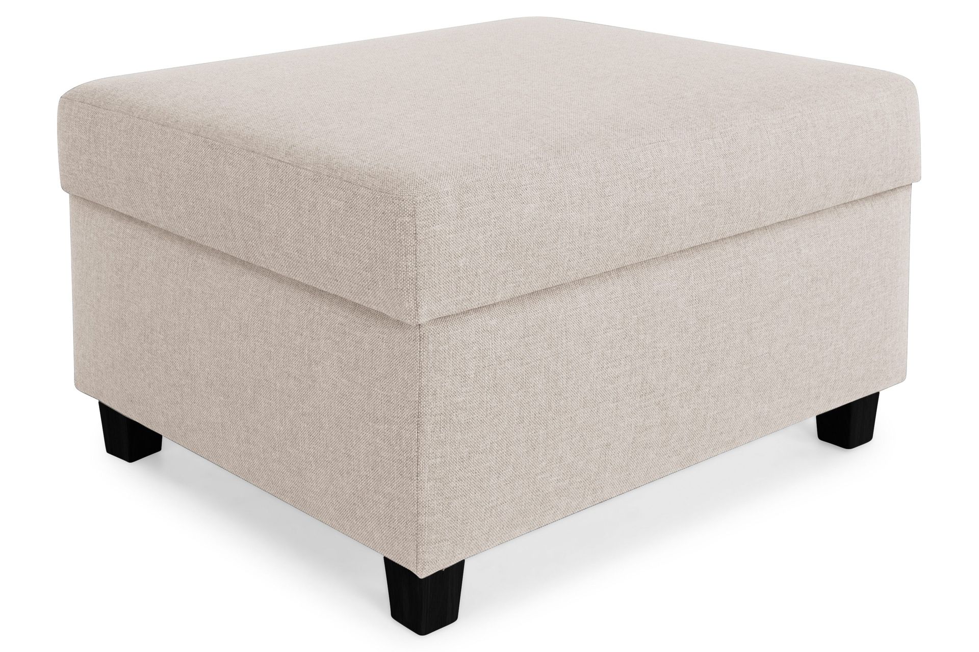 Crazy Fotpall med F&ouml;rvaring 80x65 - Beige