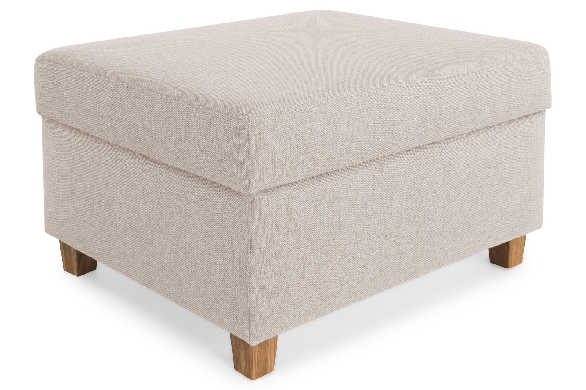 Crazy Fotpall med F&ouml;rvaring 80x65 - Beige