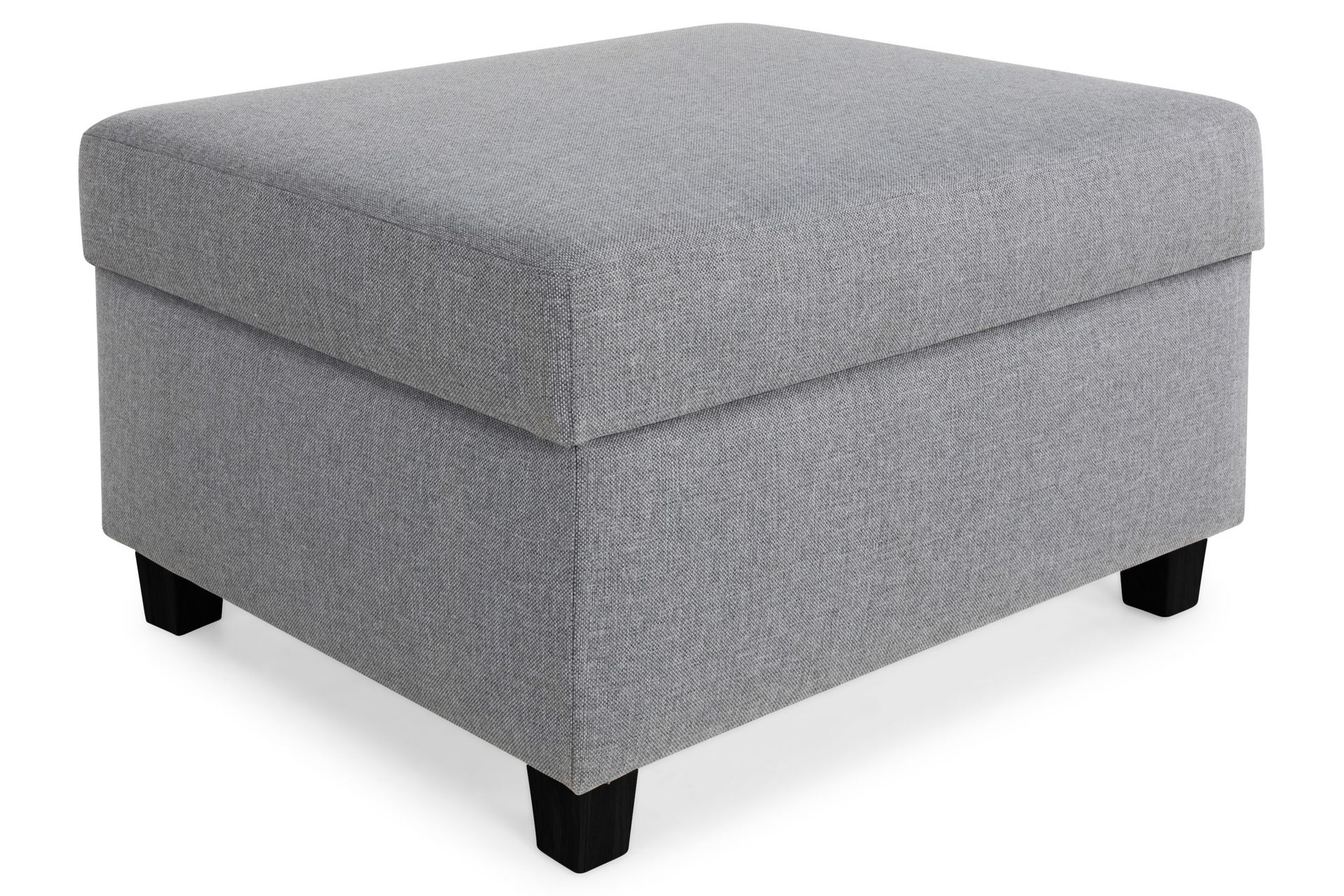 Crazy Fotpall med F&ouml;rvaring 80x65 - Ljusgr&aring;